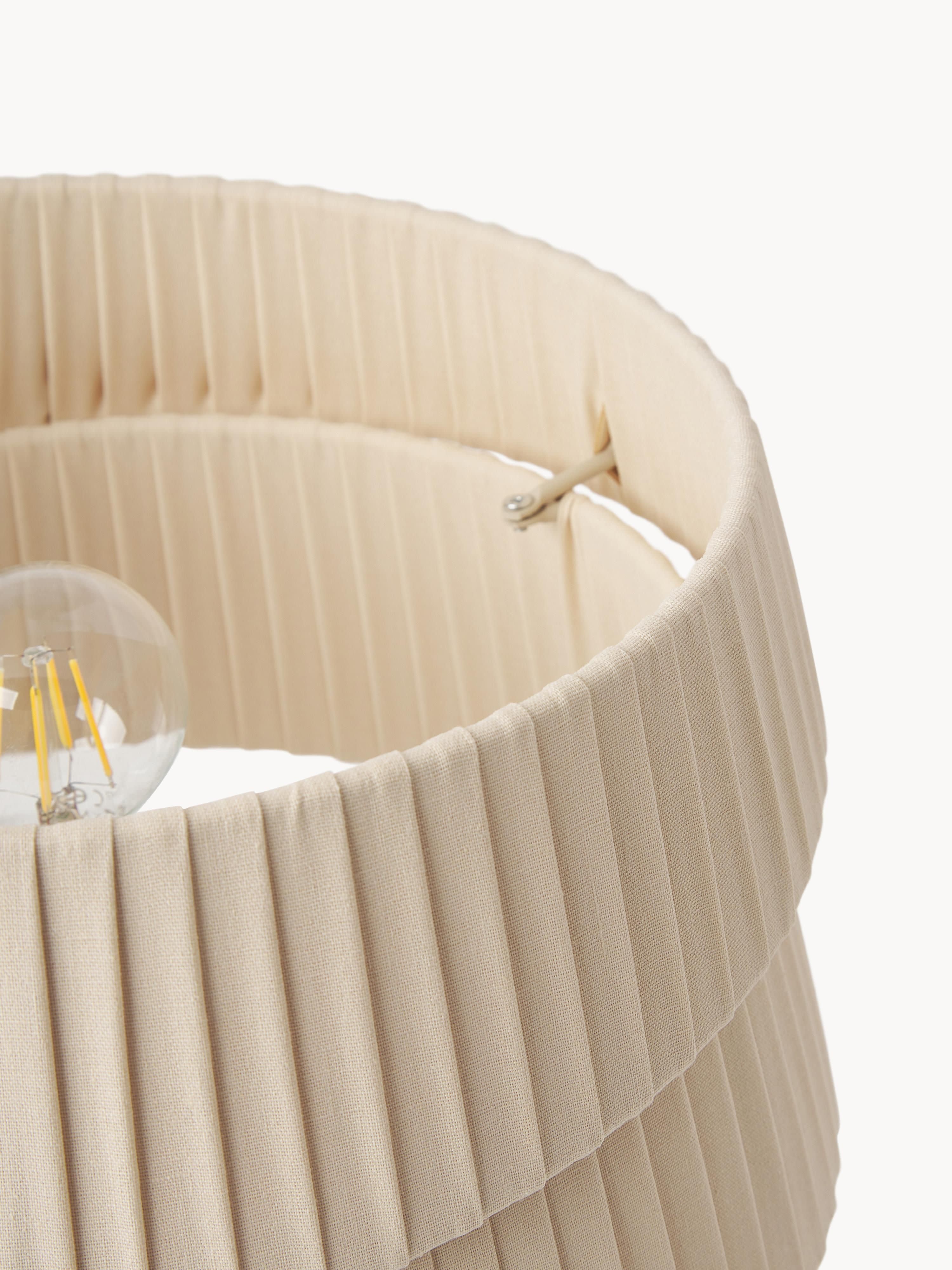 Lampe à poser avec abat-jour asymétrique Elfrad - Beige
