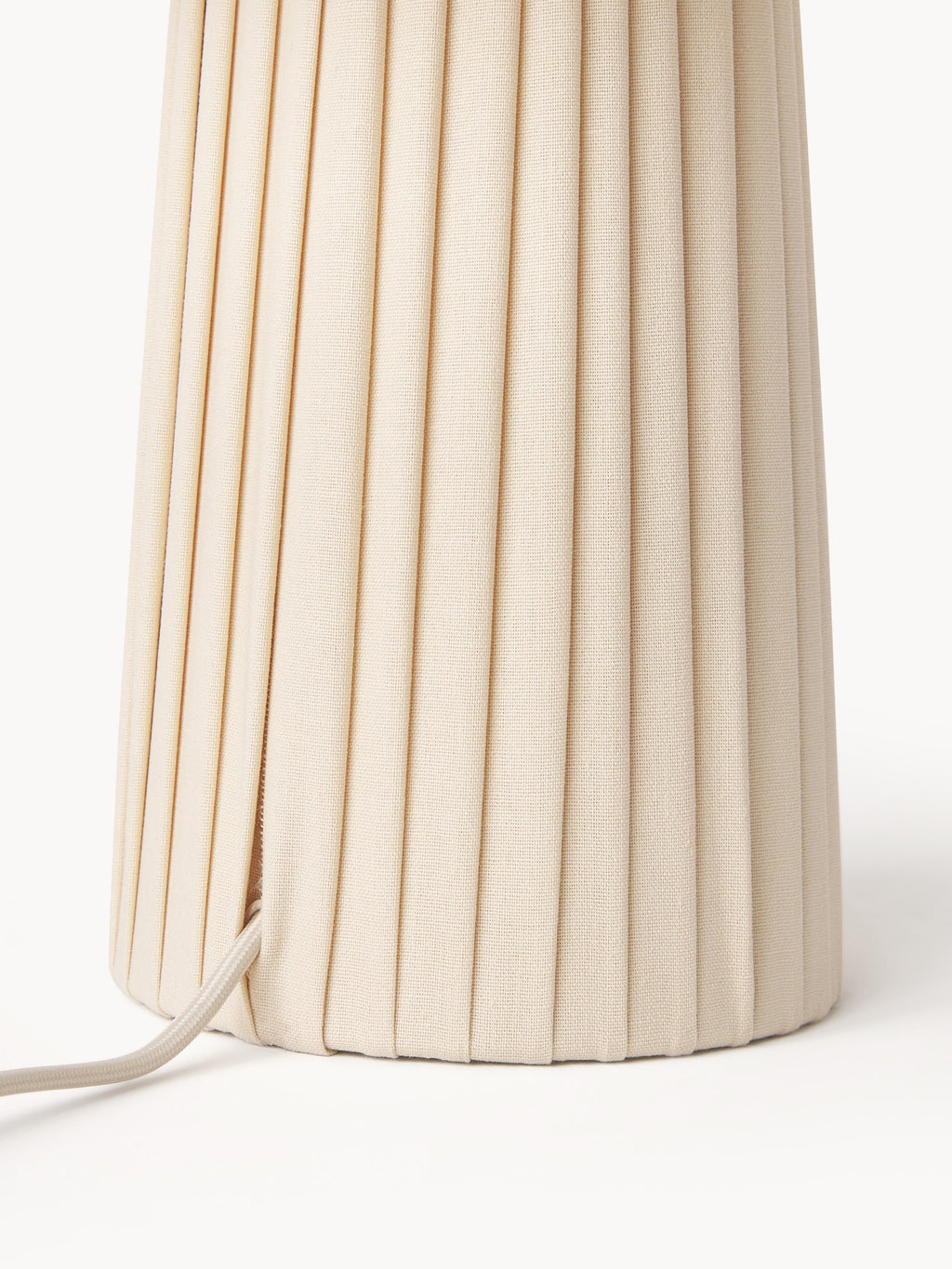 Lampe à poser avec abat-jour asymétrique Elfrad - Beige