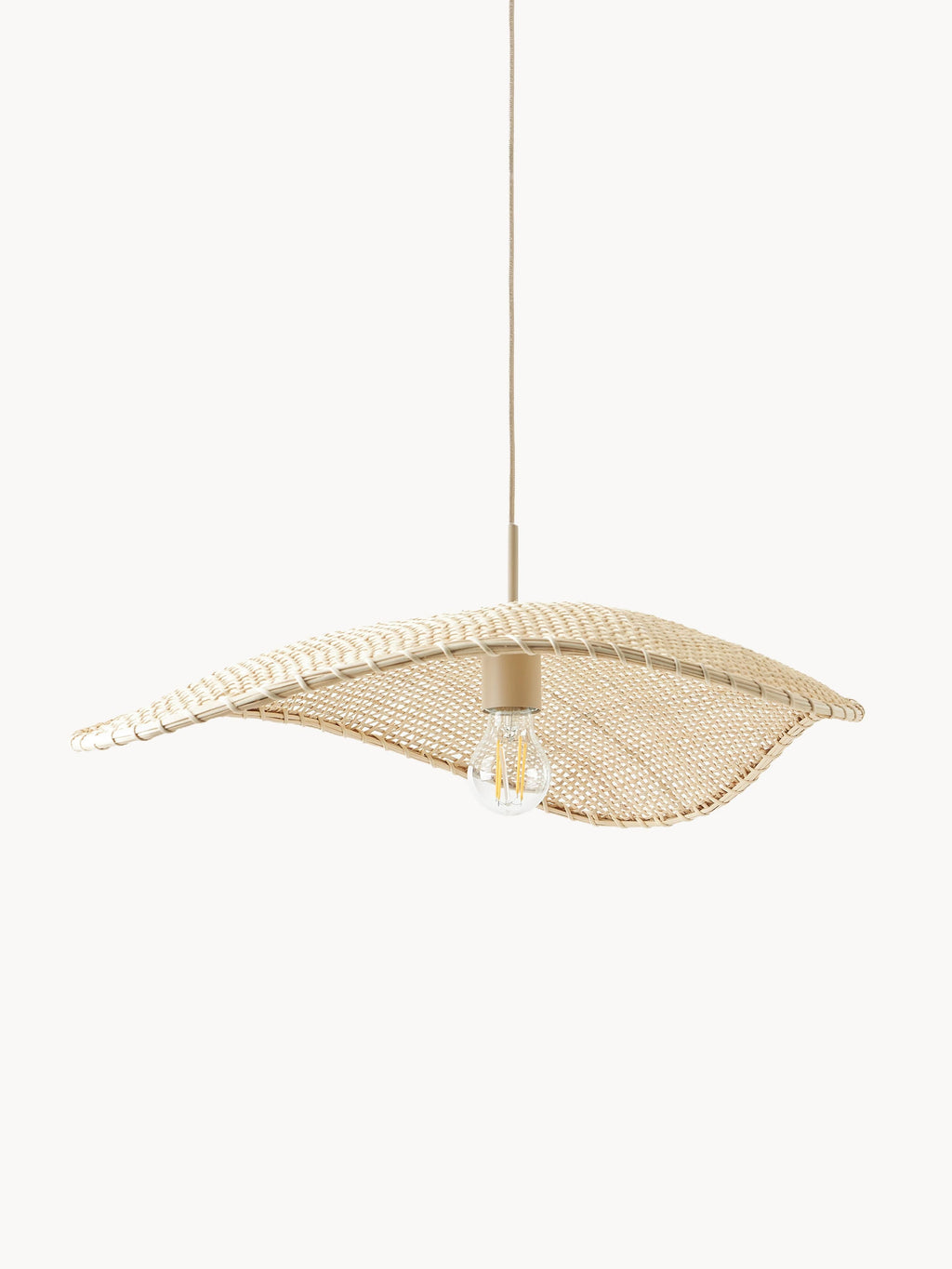 Suspension en rotin Tobbe - Beige