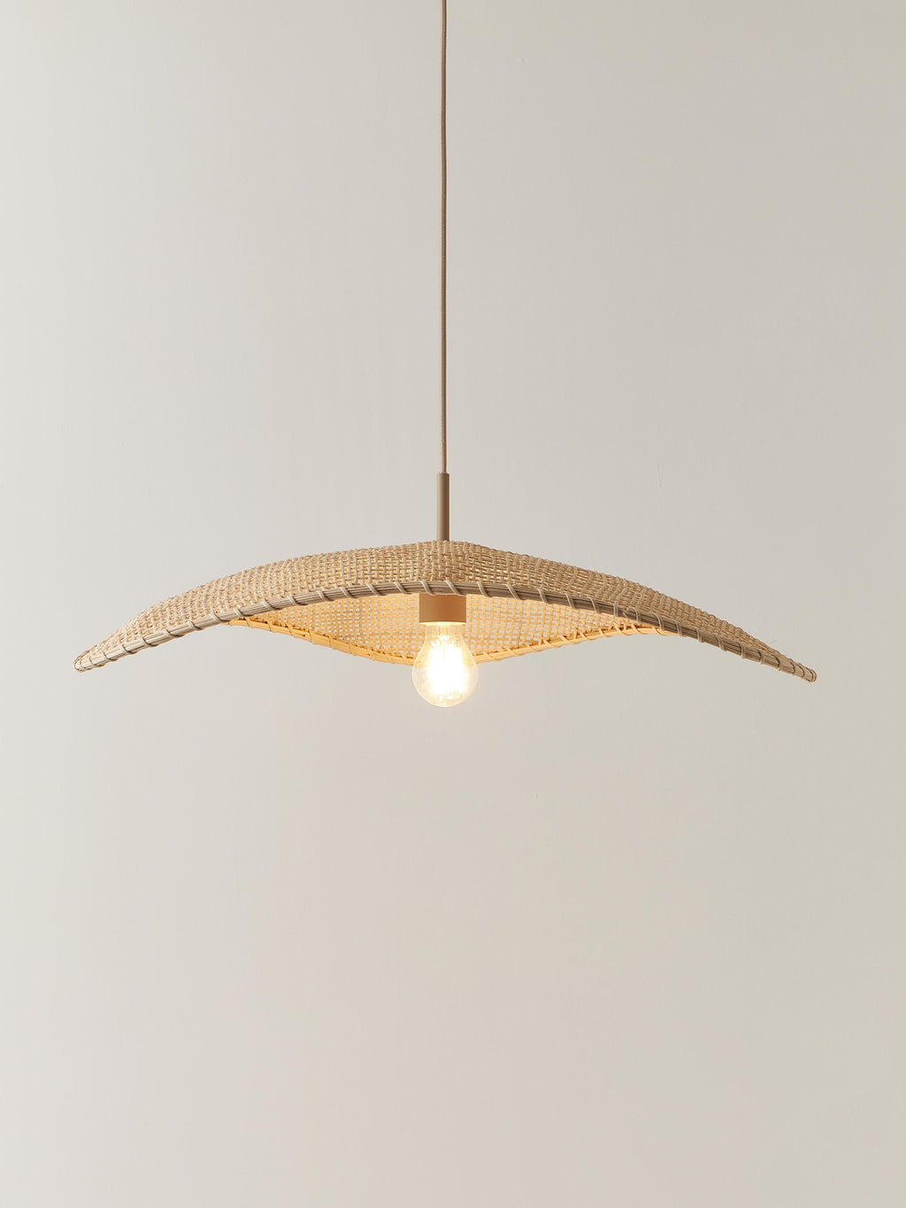 Suspension en rotin Tobbe - Beige