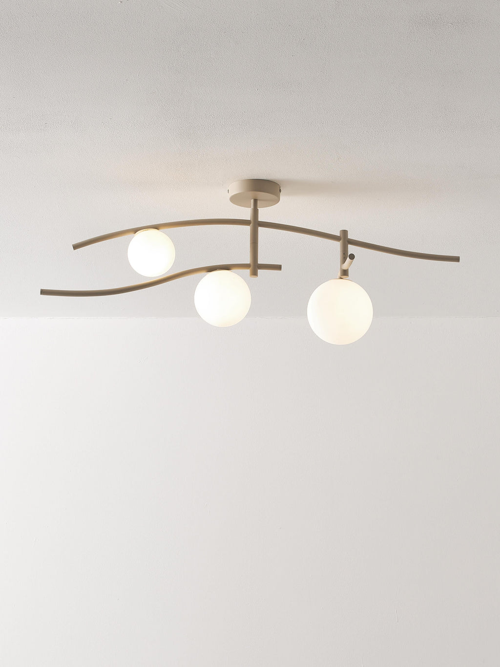 Grand plafonnier Brant - Beige clair
