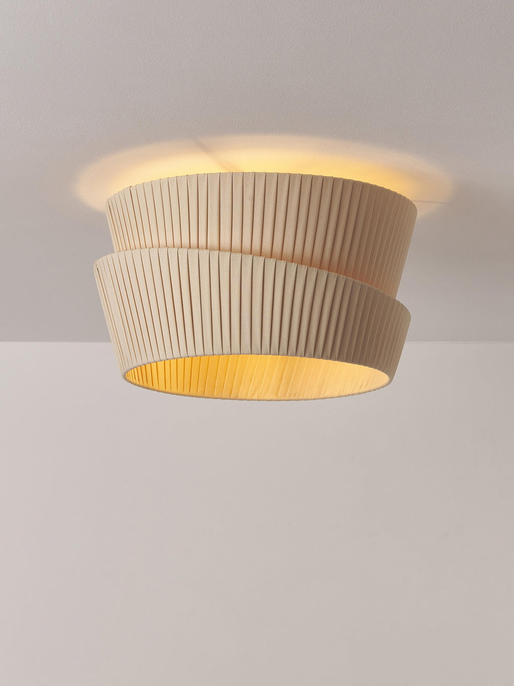 Plafonnier avec abat-jour asymétrique Elfrad - Beige
