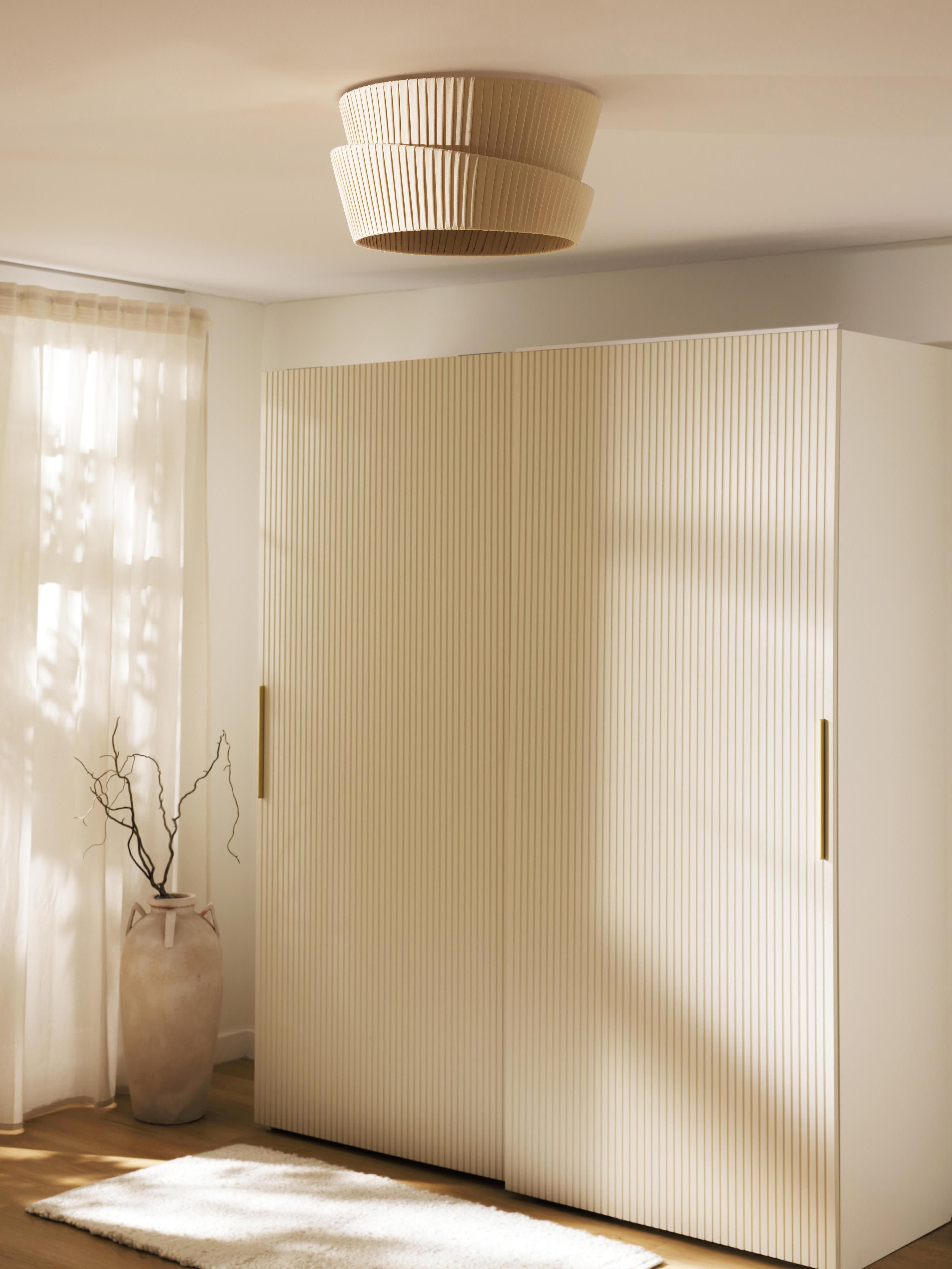 Plafonnier avec abat-jour asymétrique Elfrad - Beige