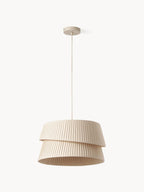 Suspension avec abat-jour asymétrique Elfrad - Beige