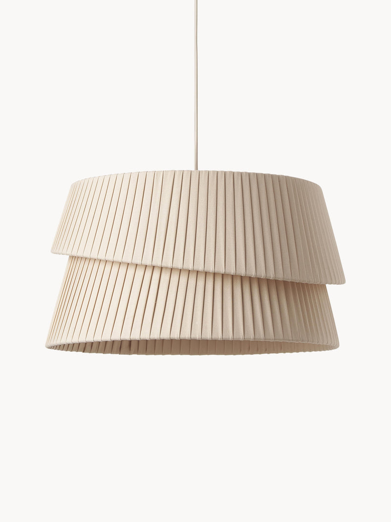 Suspension avec abat-jour asymétrique Elfrad - Beige