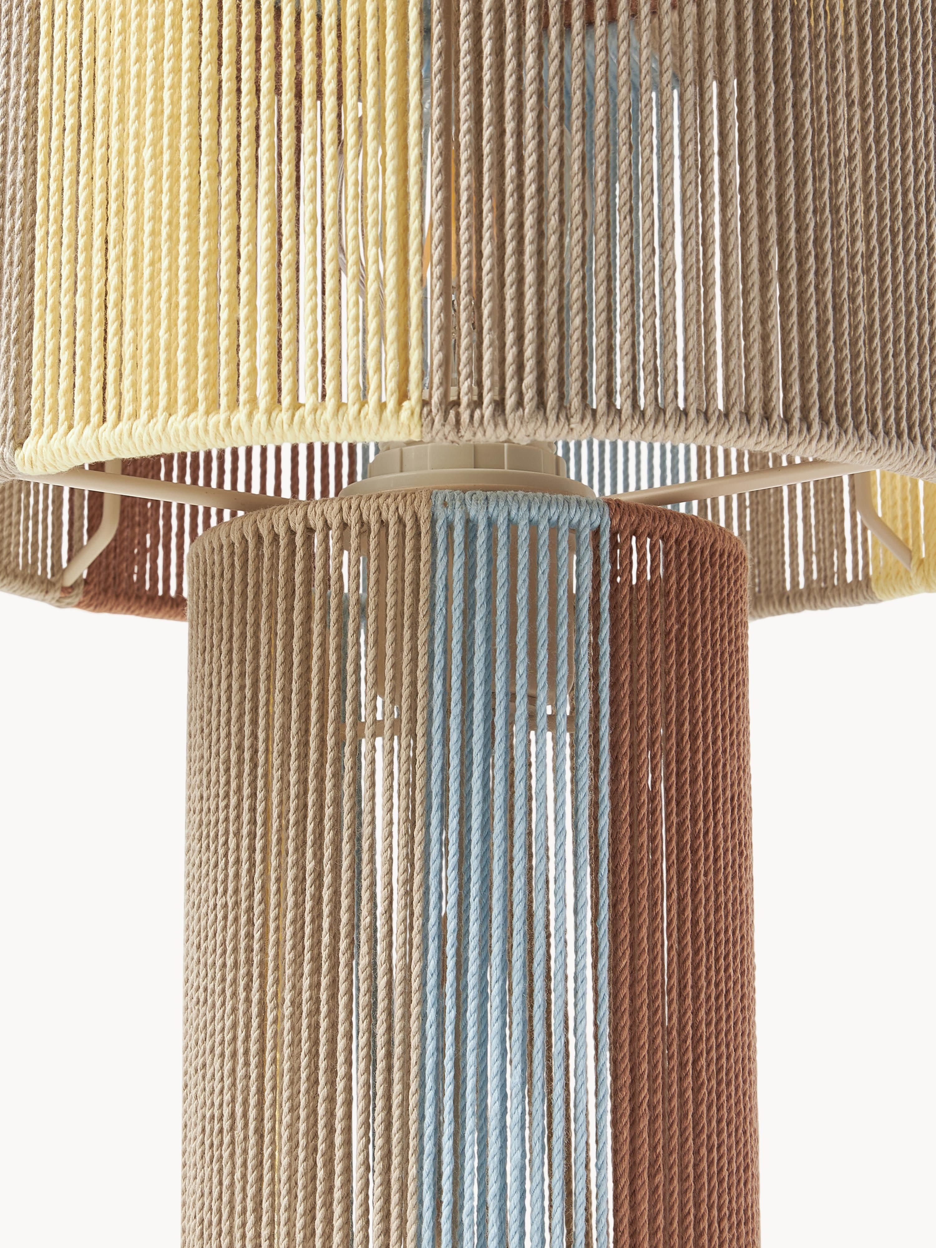 Lampe à poser en fils de lin Matias - Multicolore