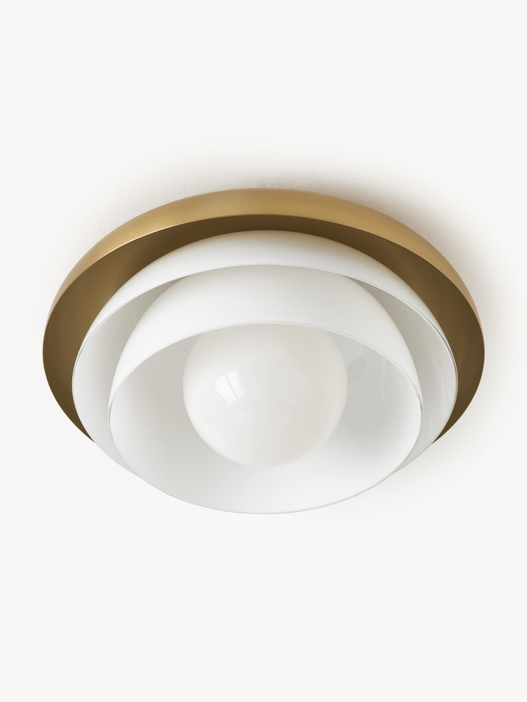 Plafonnier Sidley - Blanc, doré