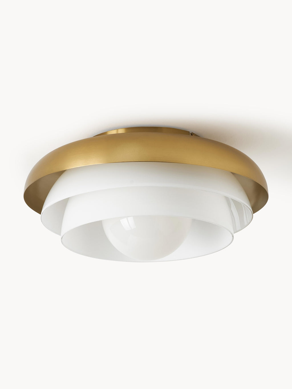 Plafonnier Sidley - Blanc, doré