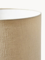 Lampadaire avec pied en marbre Neale - Blanc cassé, brun, marbré