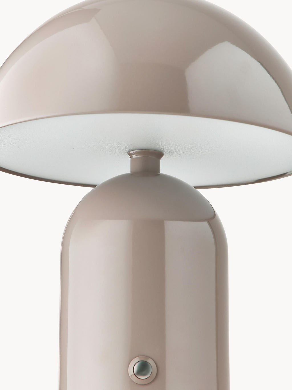 Petite lampe à poser LED mobile Elmo, intensité ajustable - Taupe, haute brillance