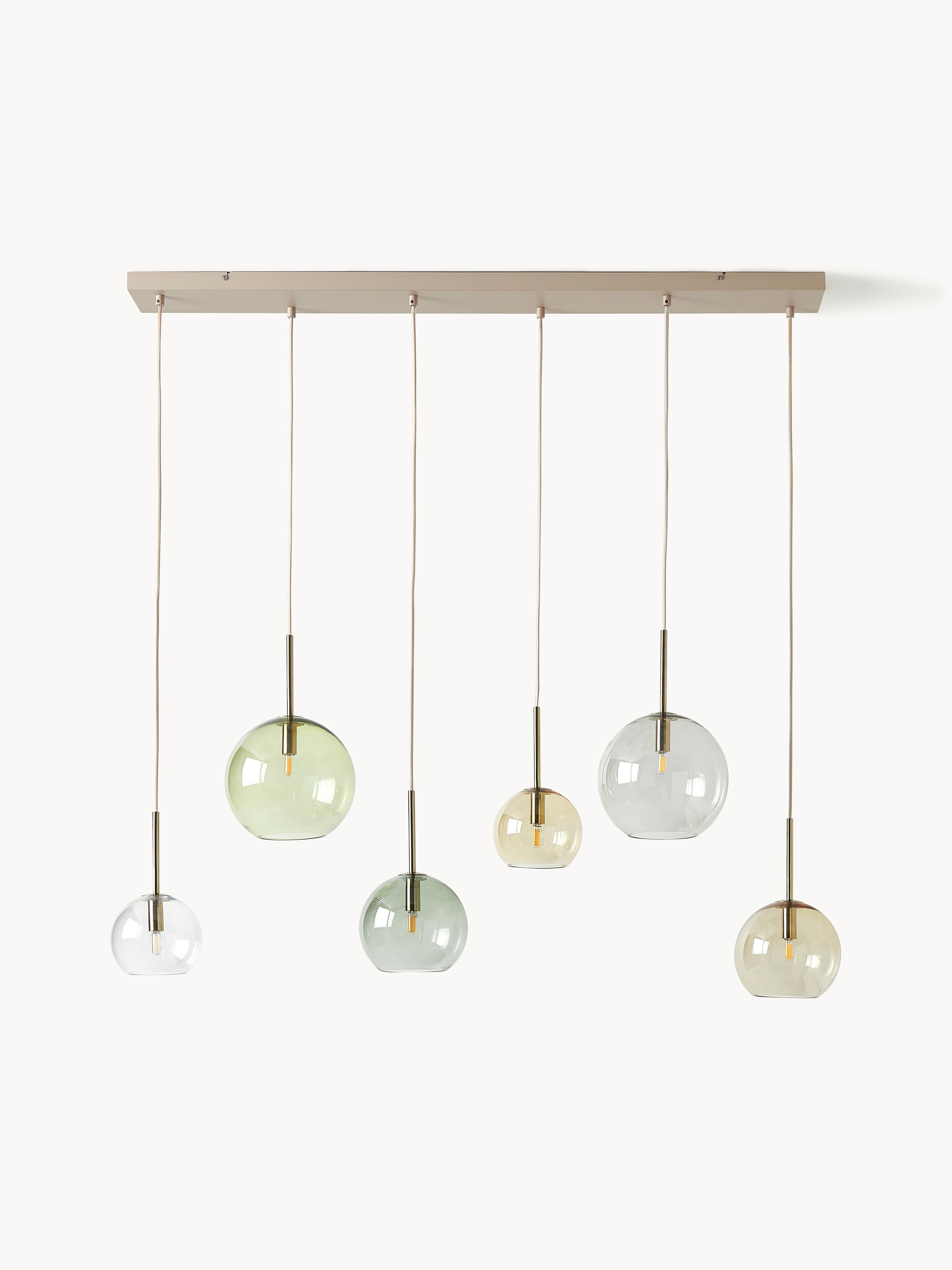 Grande suspension en verre Kjel - Multicolore, transparent