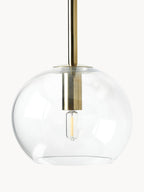 Grande suspension en verre Kjel - Multicolore, transparent