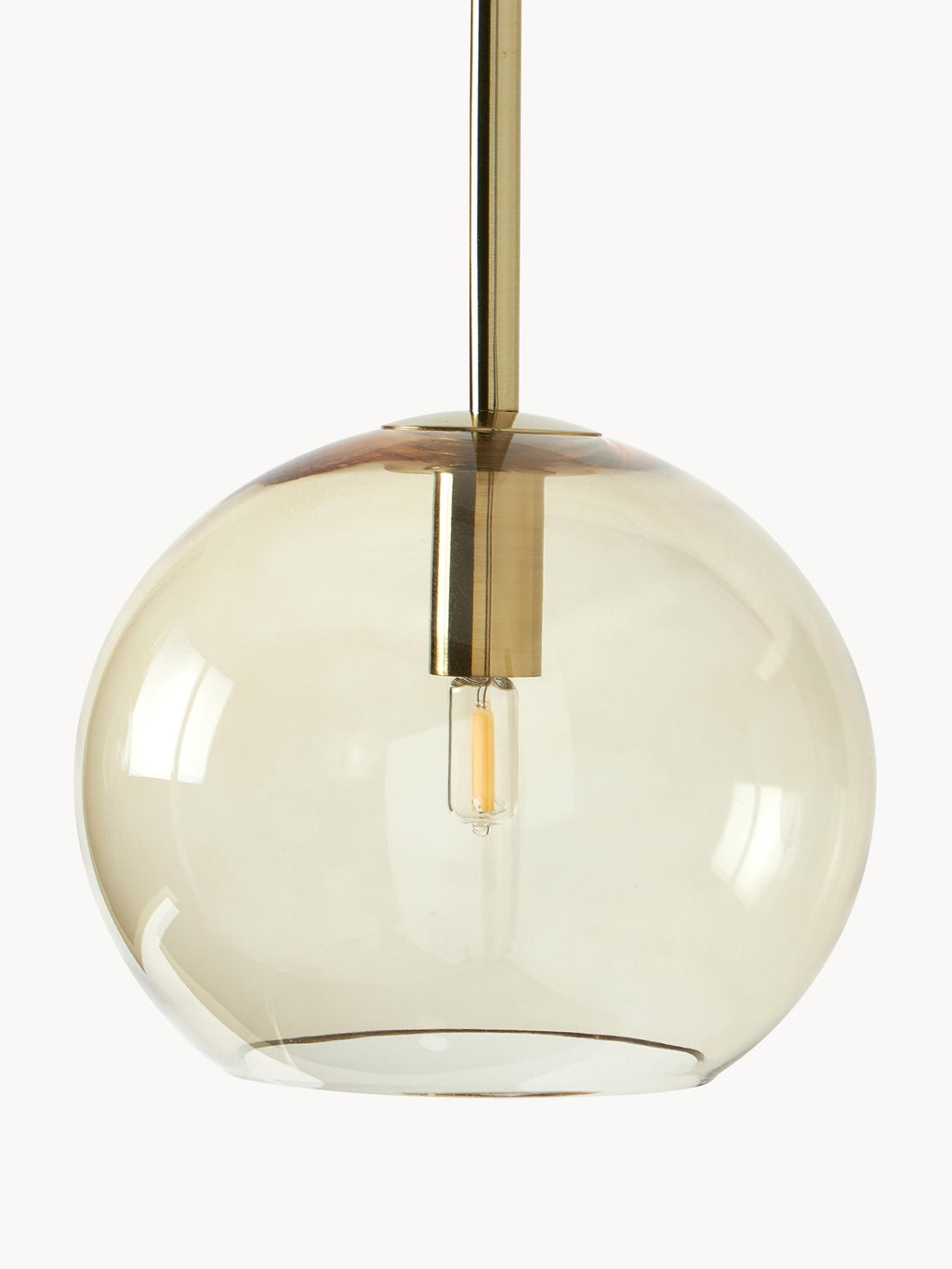 Grande suspension en verre Kjel - Multicolore, transparent