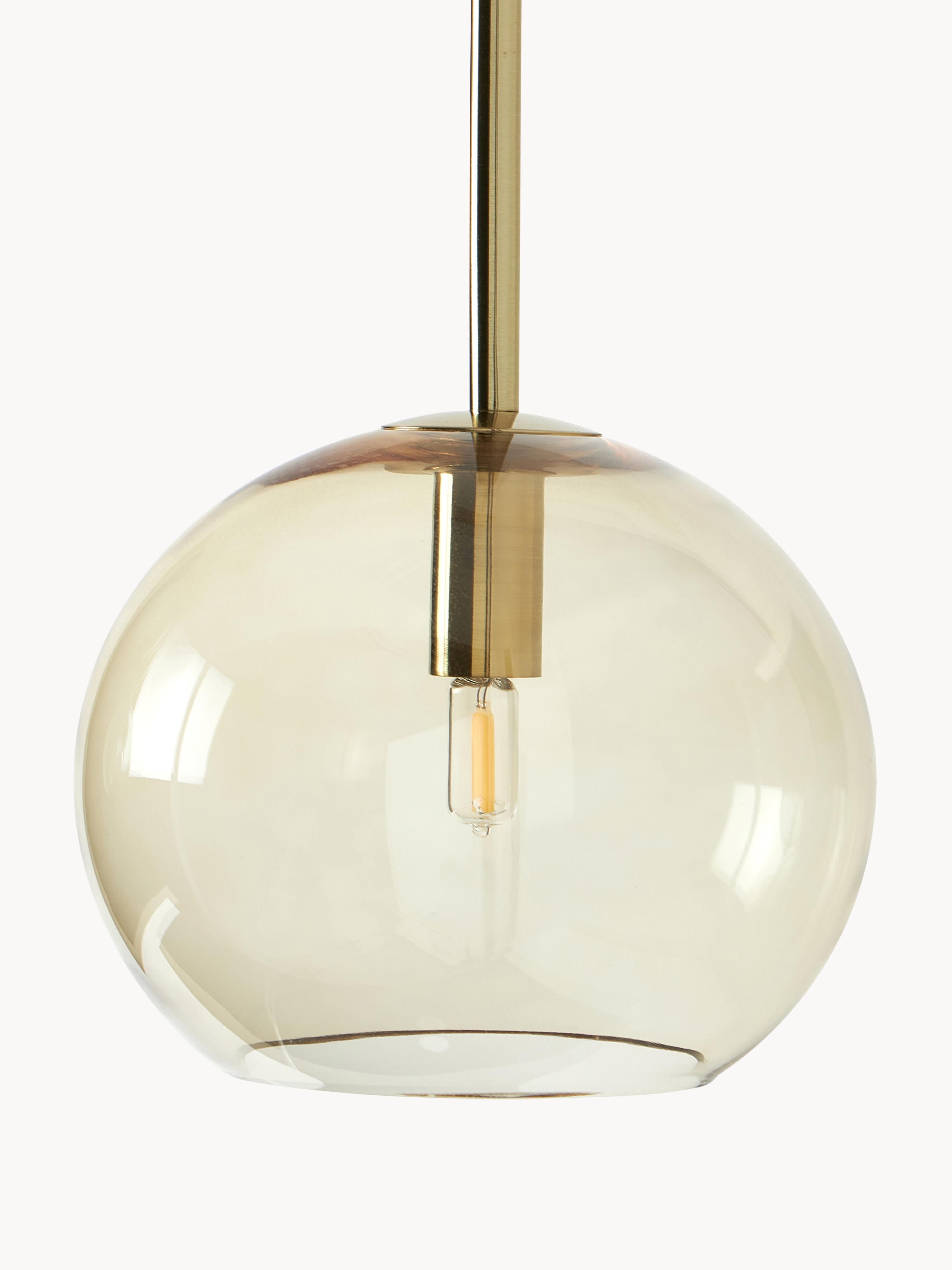 Grande suspension en verre Kjel - Multicolore, transparent