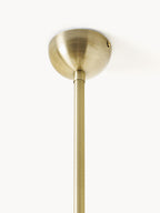Grande suspension en verre Stigand - Blanc crème, doré