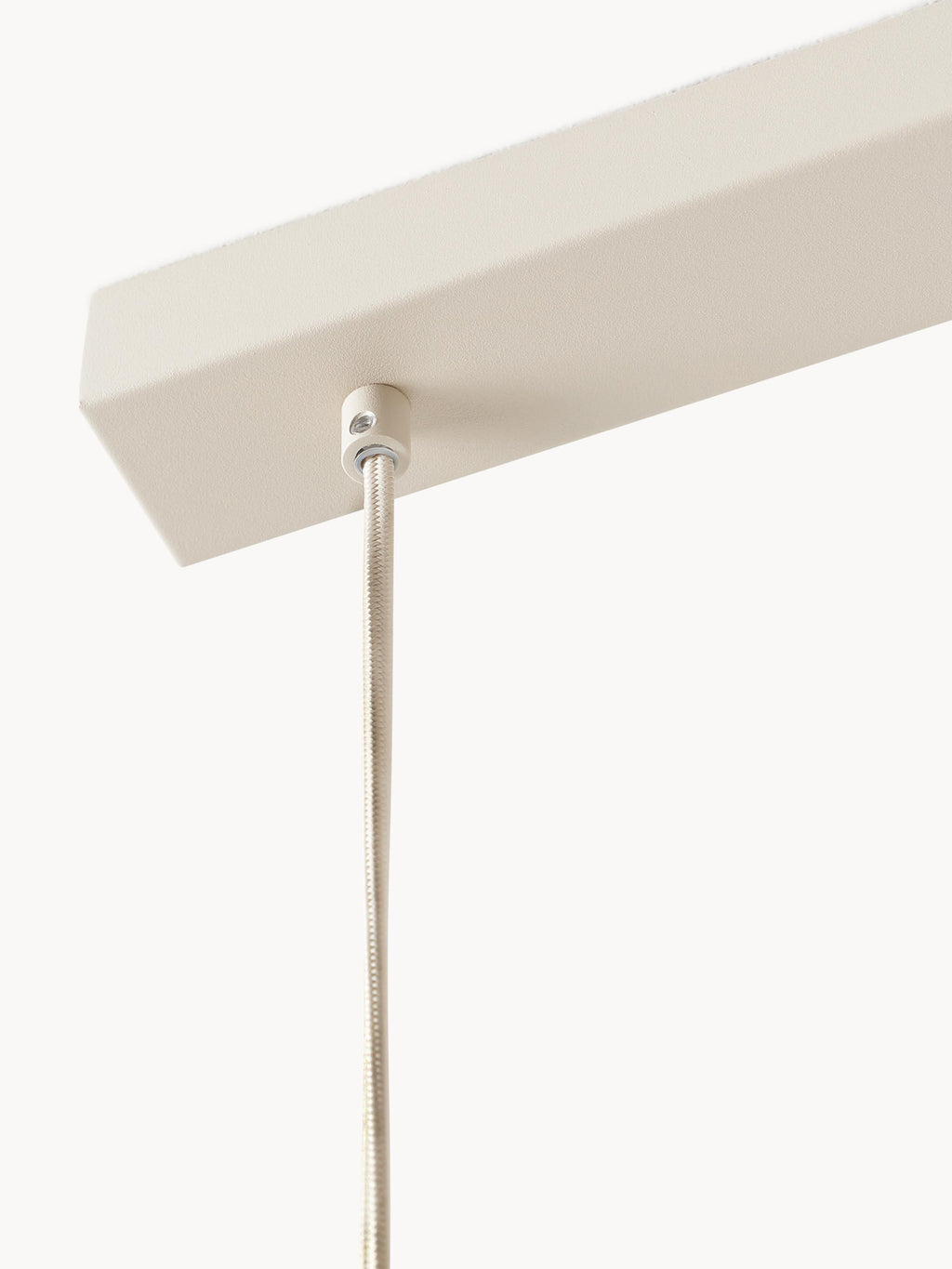 Grande suspension LED en albâtre Ingmund - Albâtre blanc, blanc cassé
