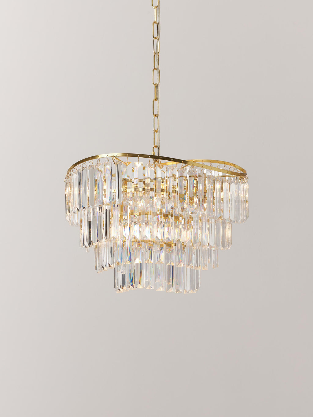 Lustre Conrad - Transparent, doré