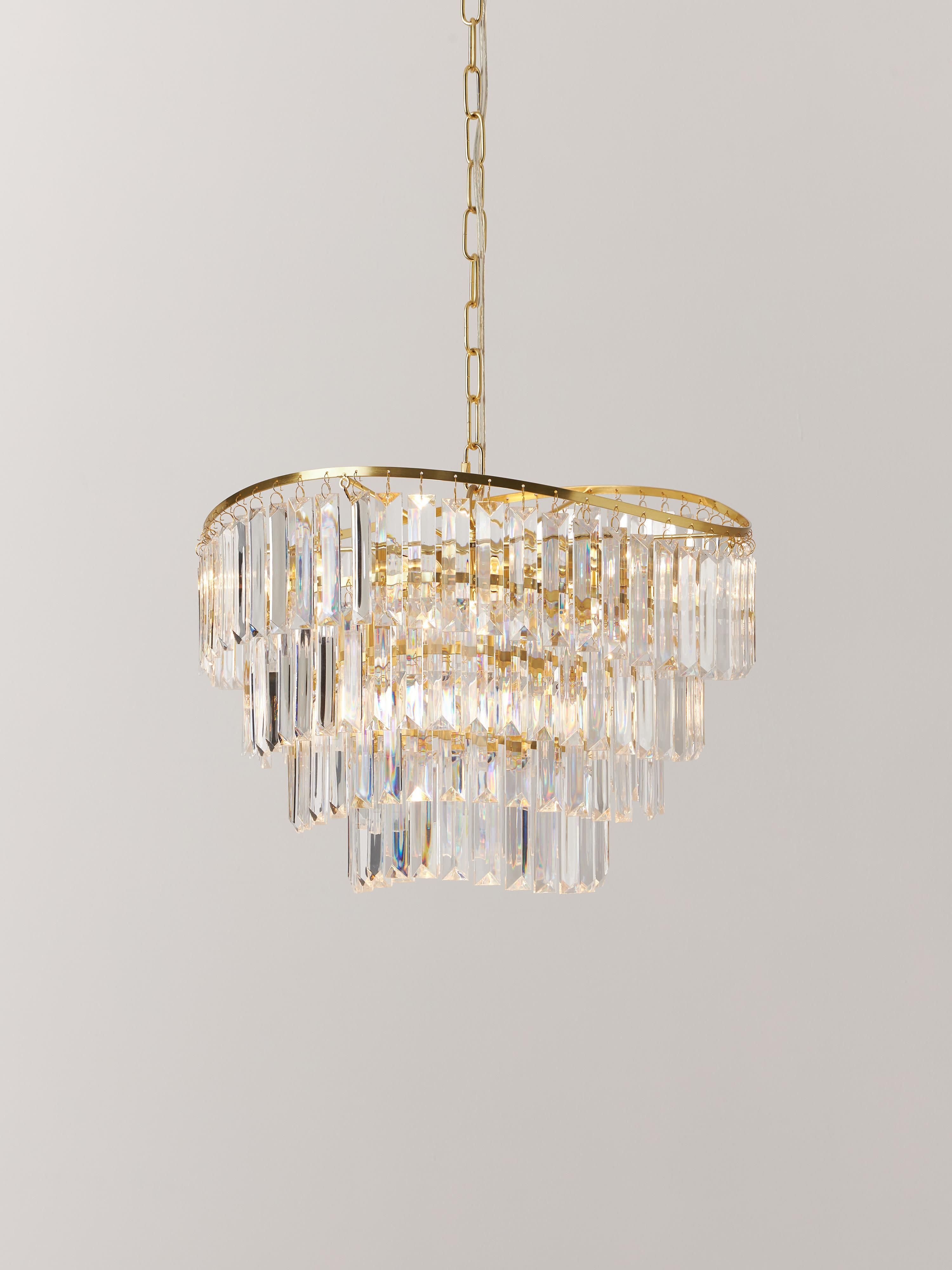 Lustre Conrad - Transparent, doré