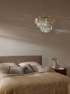 Lustre Conrad - Transparent, doré