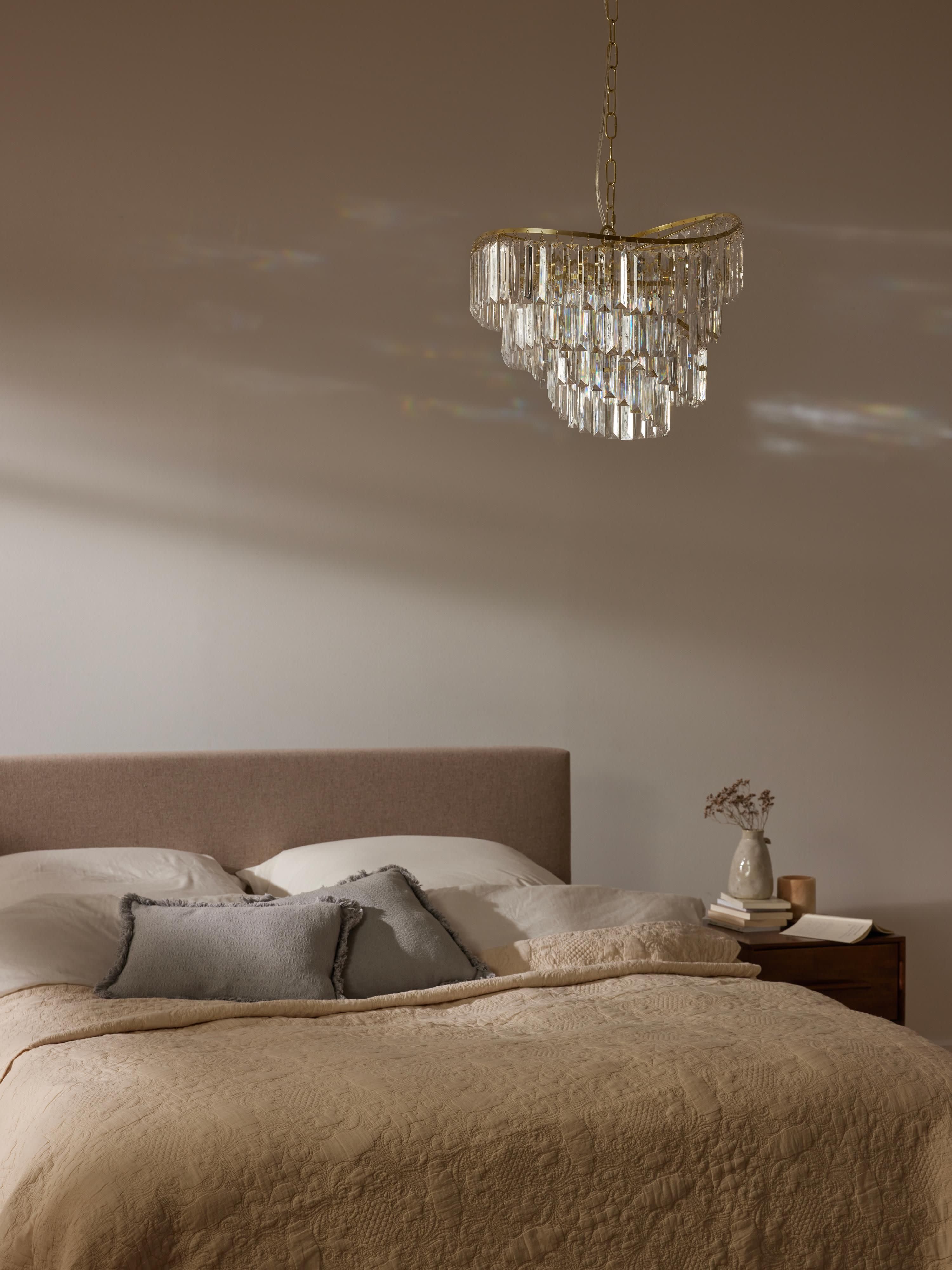 Lustre Conrad - Transparent, doré