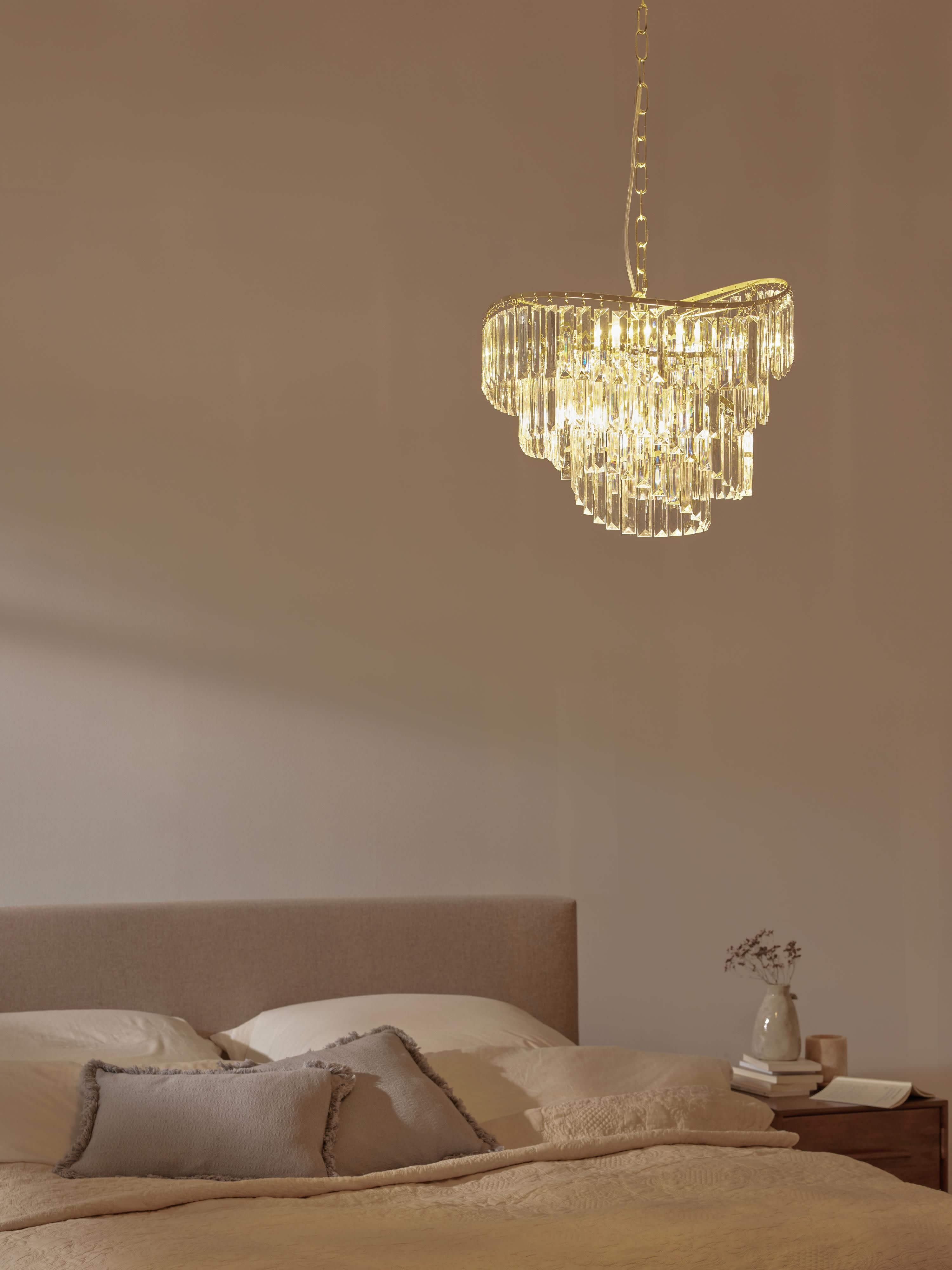 Lustre Conrad - Transparent, doré