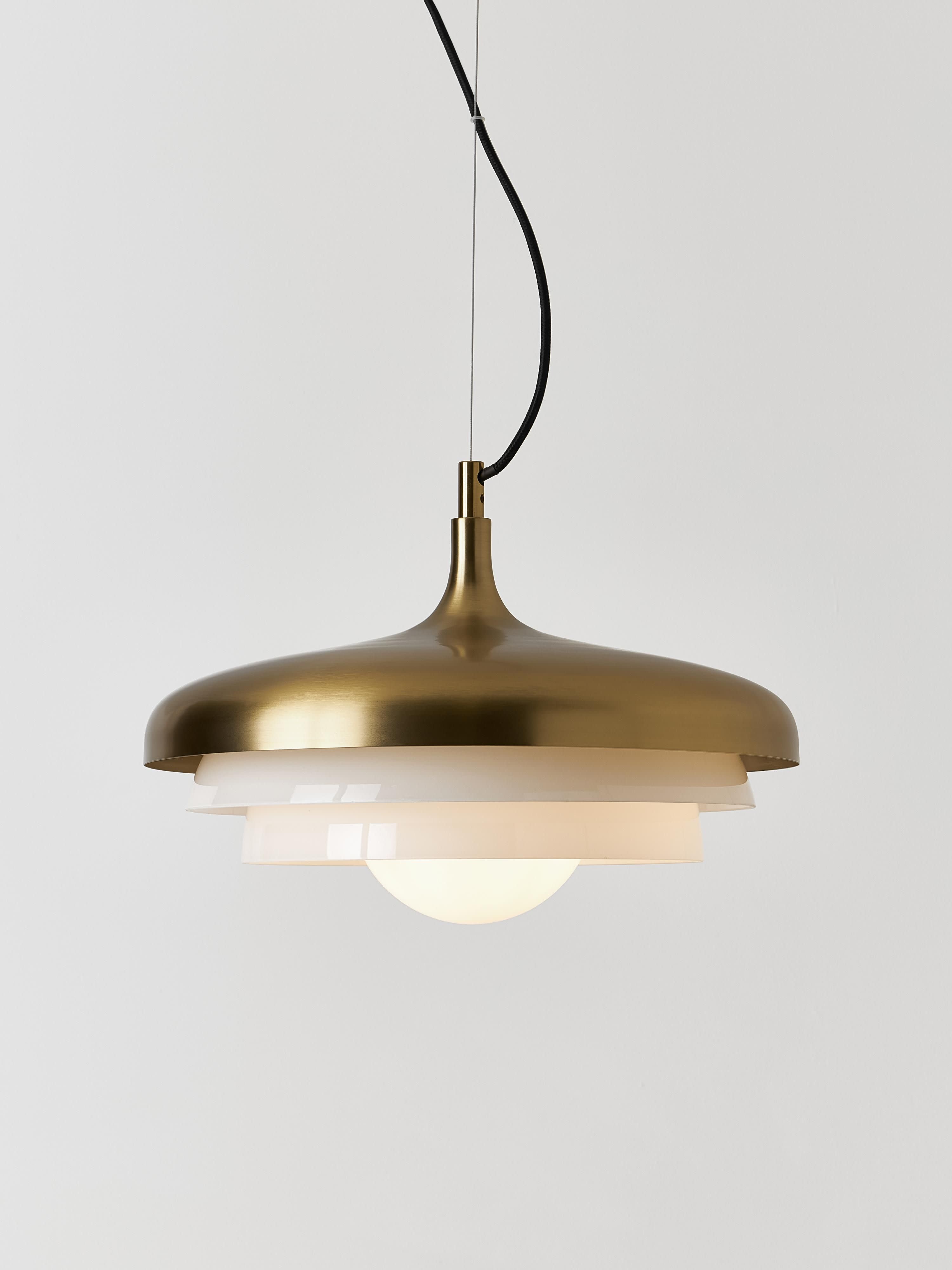 Suspension Sidley - Blanc, doré