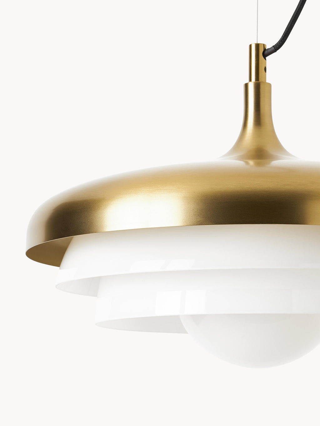 Suspension Sidley - Blanc, doré