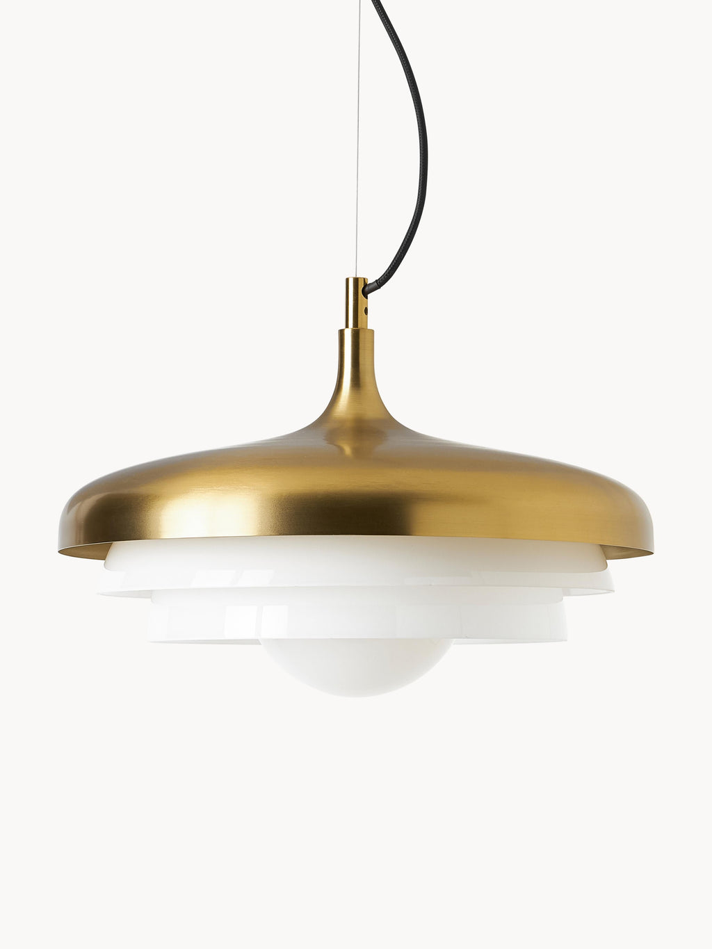 Suspension Sidley - Blanc, doré