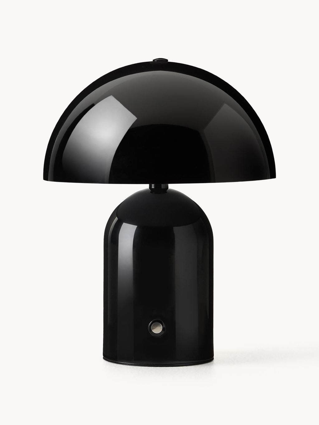 Petite lampe à poser LED mobile Elmo, intensité ajustable - Noir, haute brillance