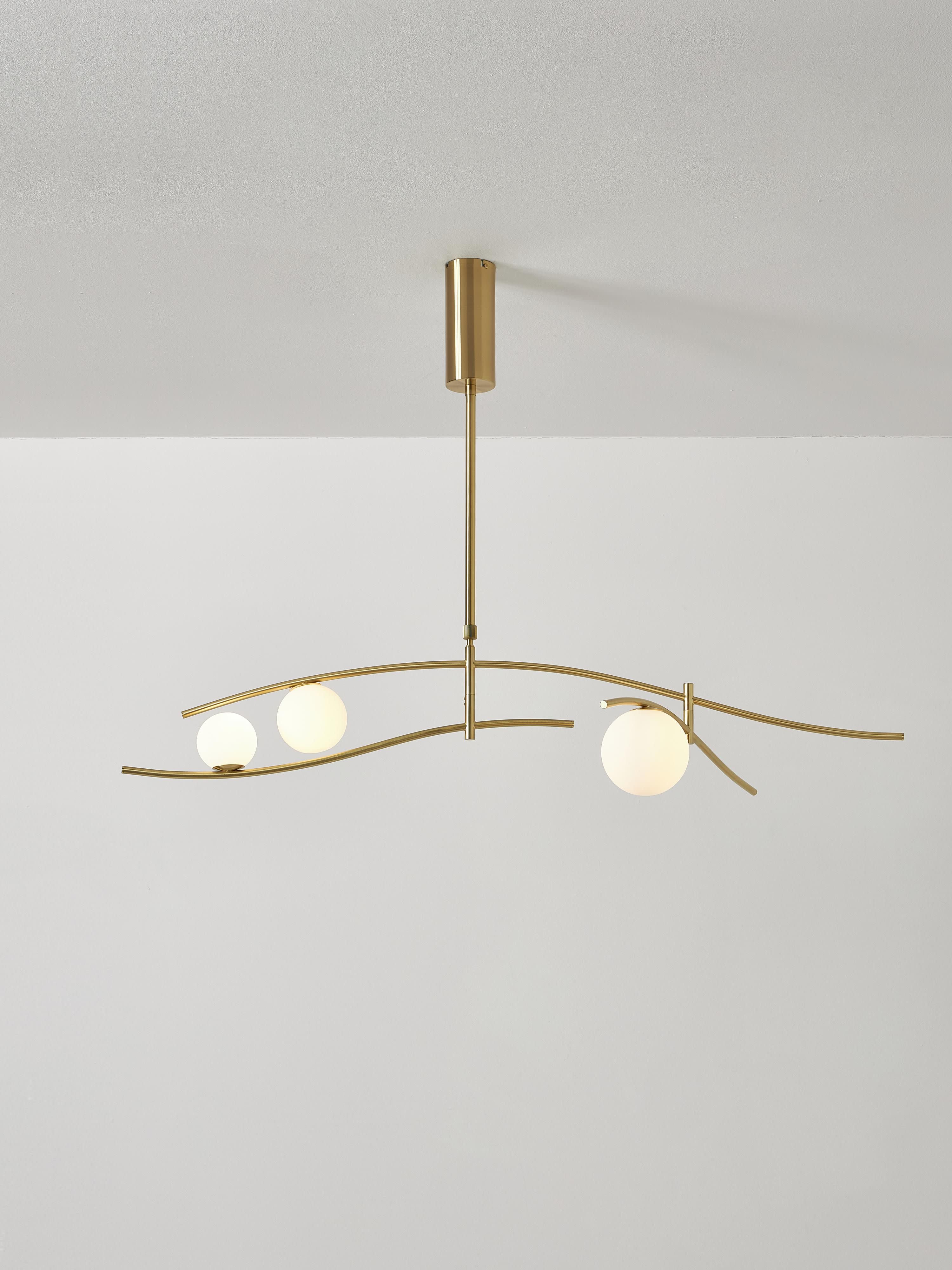 Grande suspension Brant - Doré