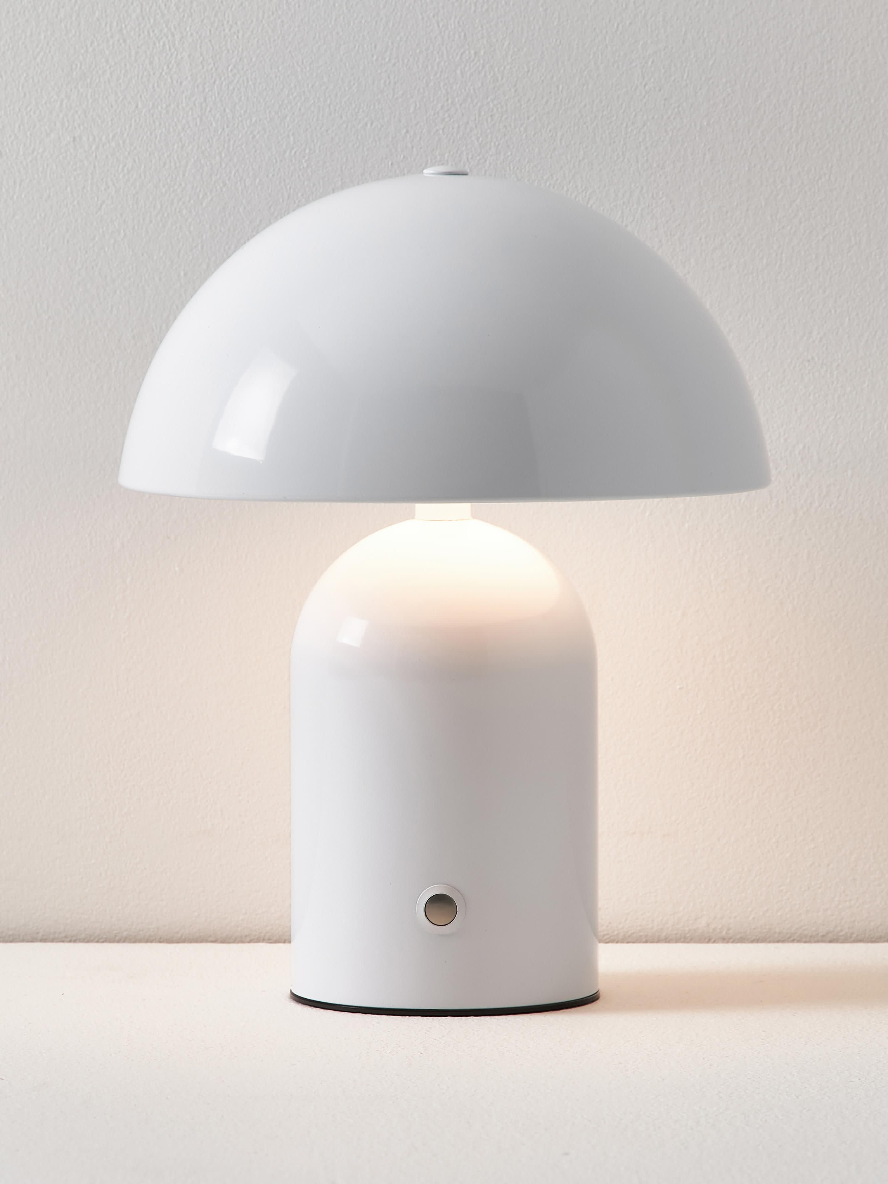 Petite lampe à poser LED mobile Elmo, intensité ajustable - Blanc, haute brillance
