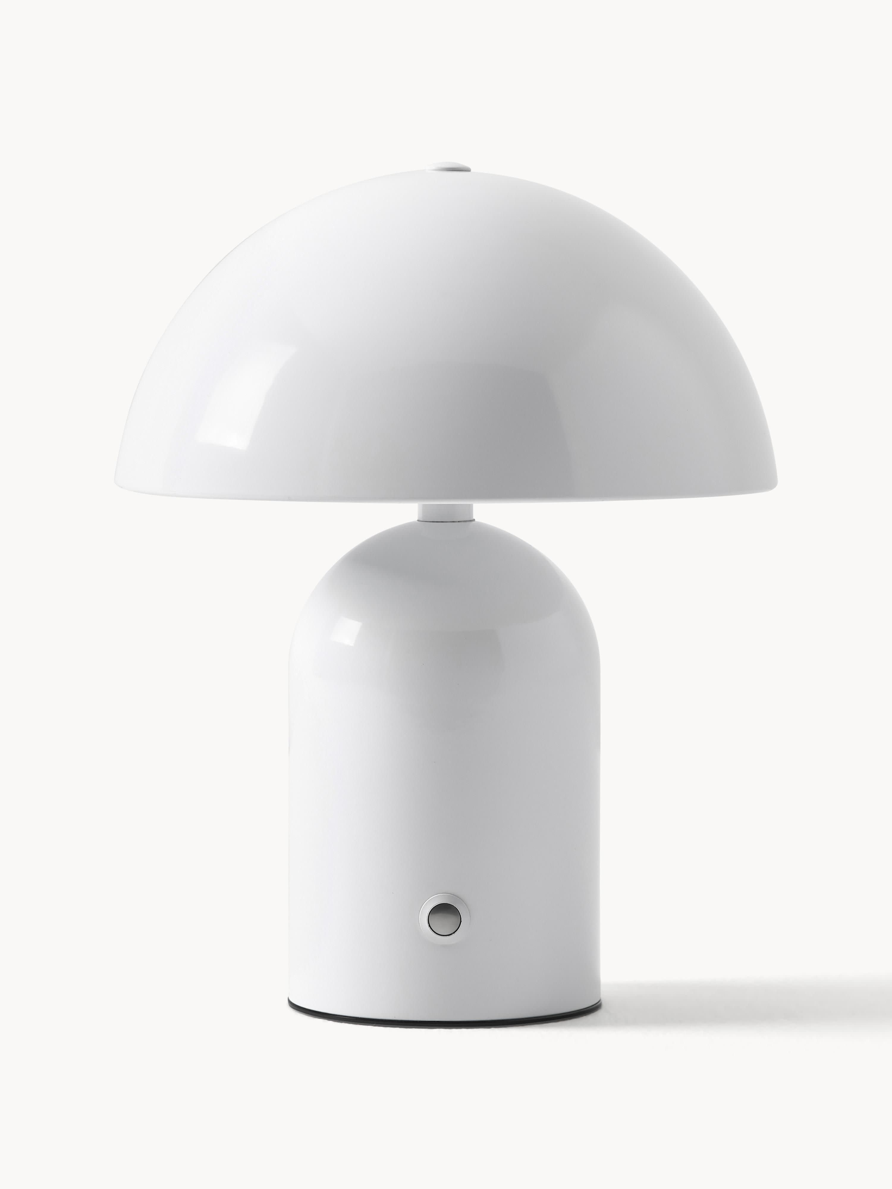 Petite lampe à poser LED mobile Elmo, intensité ajustable - Blanc, haute brillance