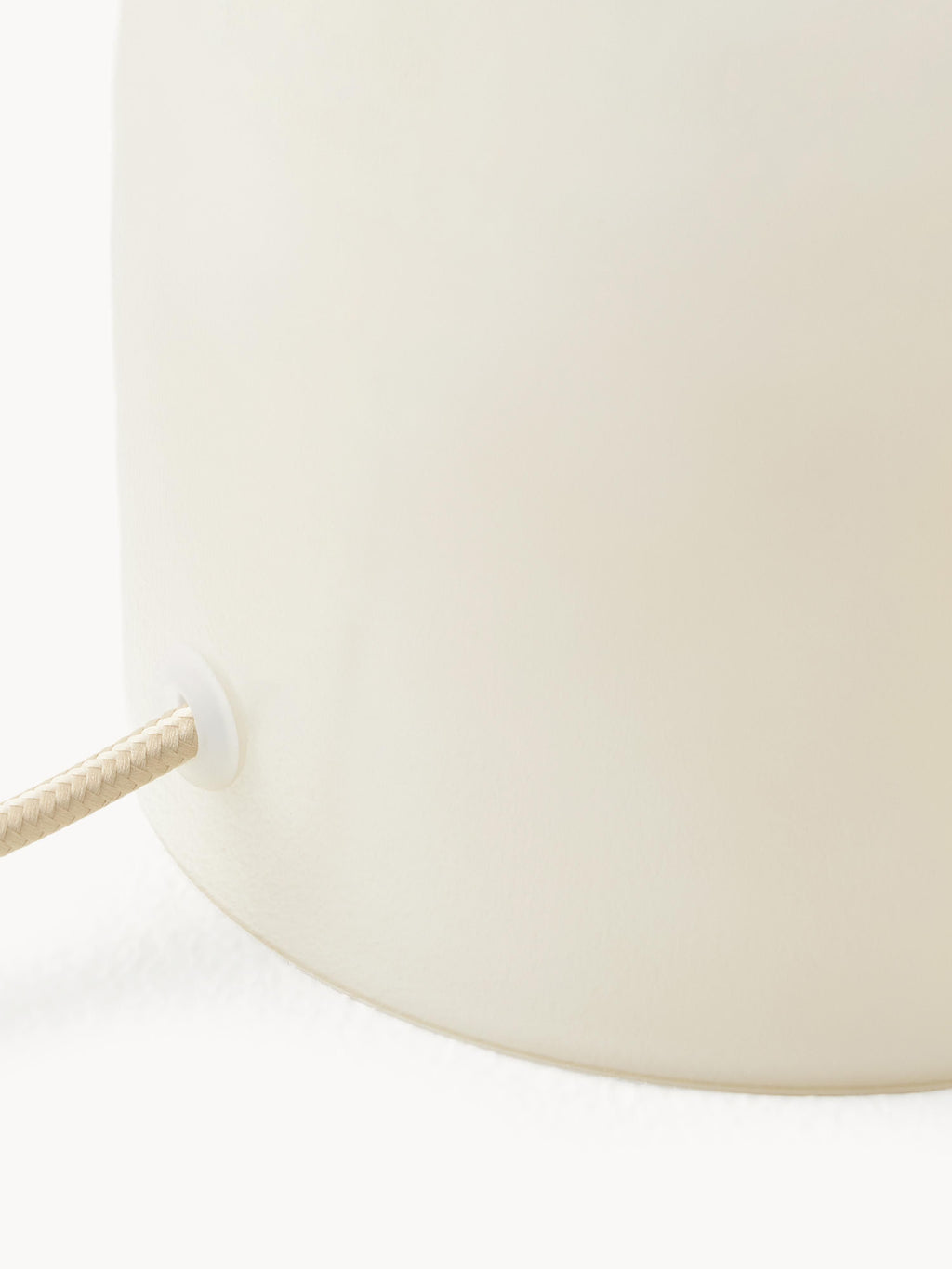 Lampe à poser ajustable en verre Volund - Beige, haute brillance