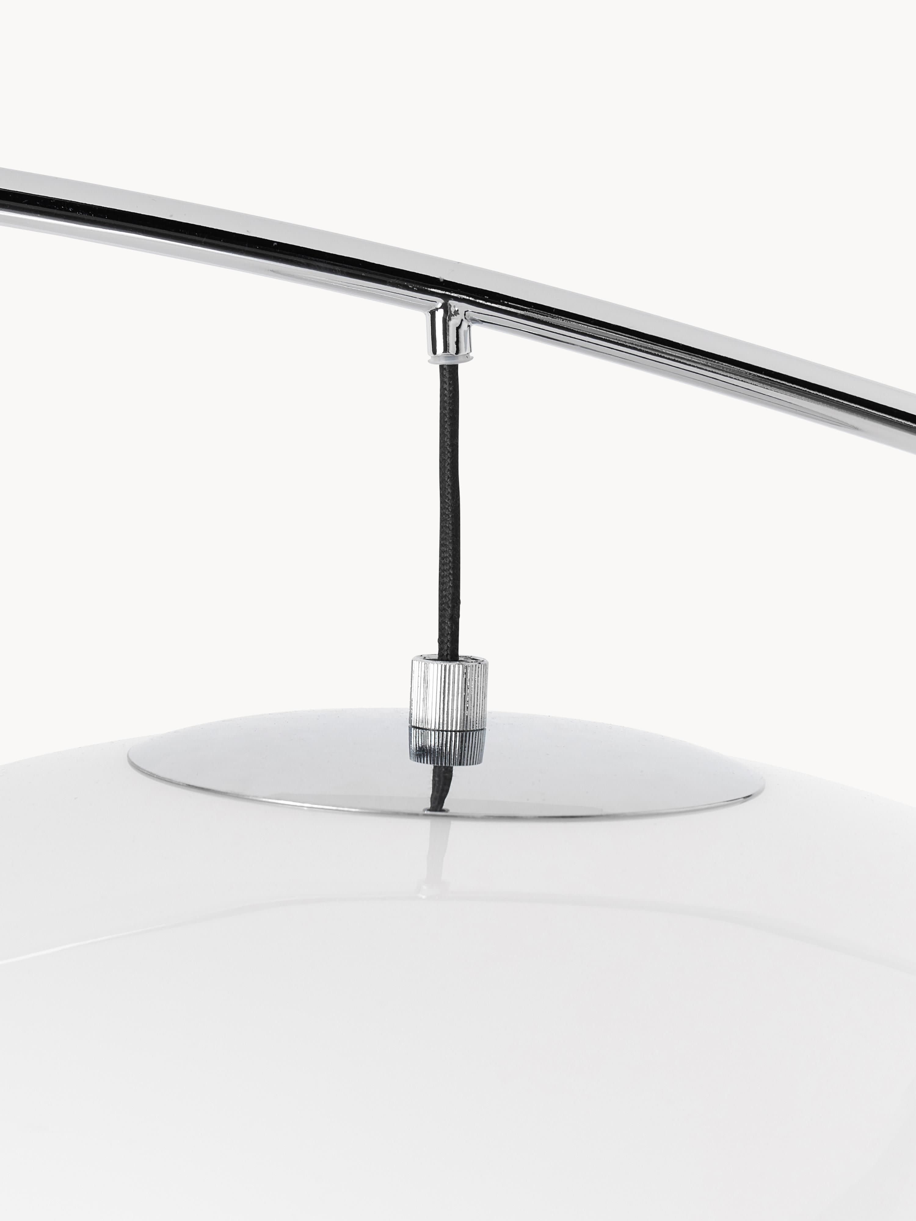 Grand lampadaire arc Jael - Argenté