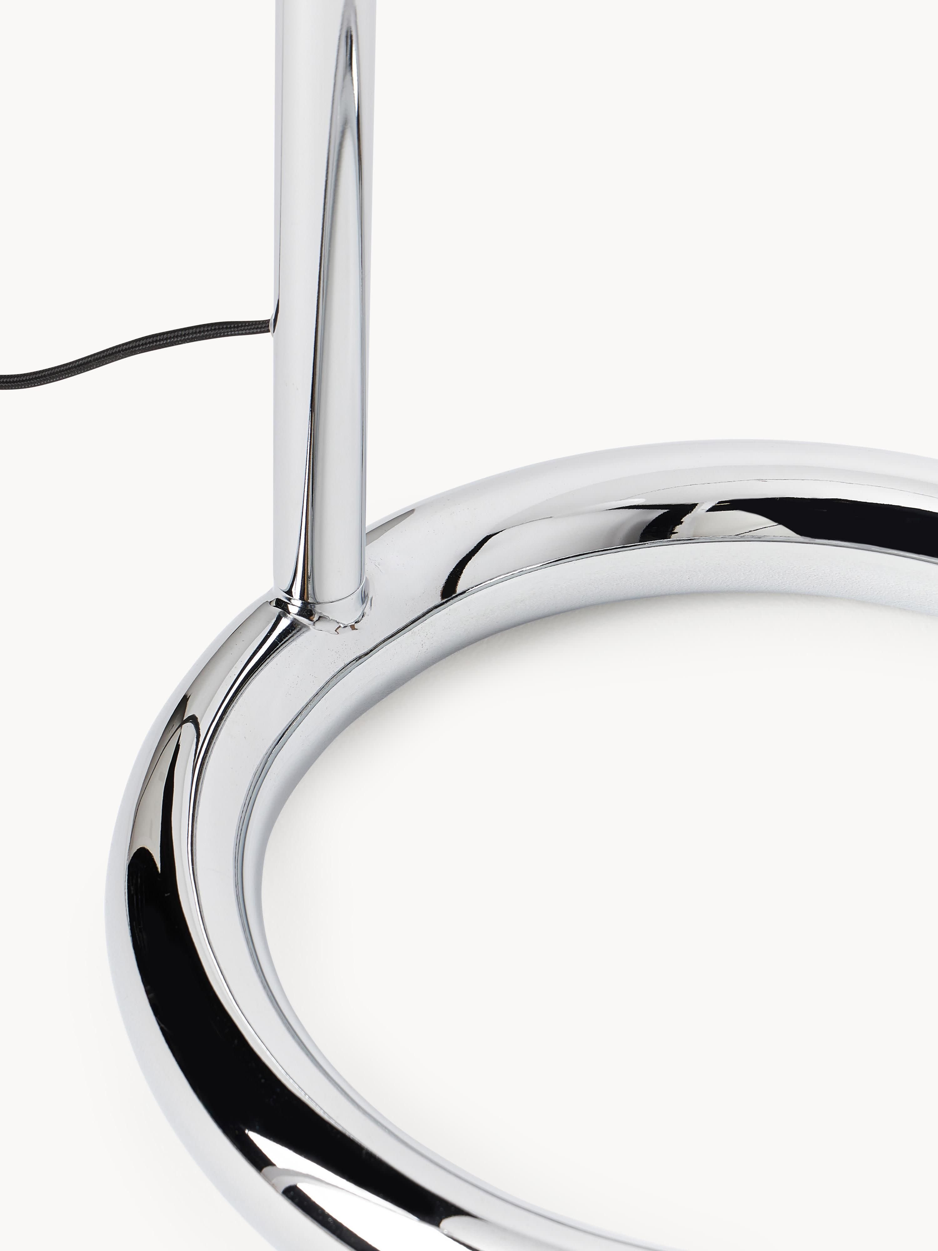 Grand lampadaire arc Jael - Argenté