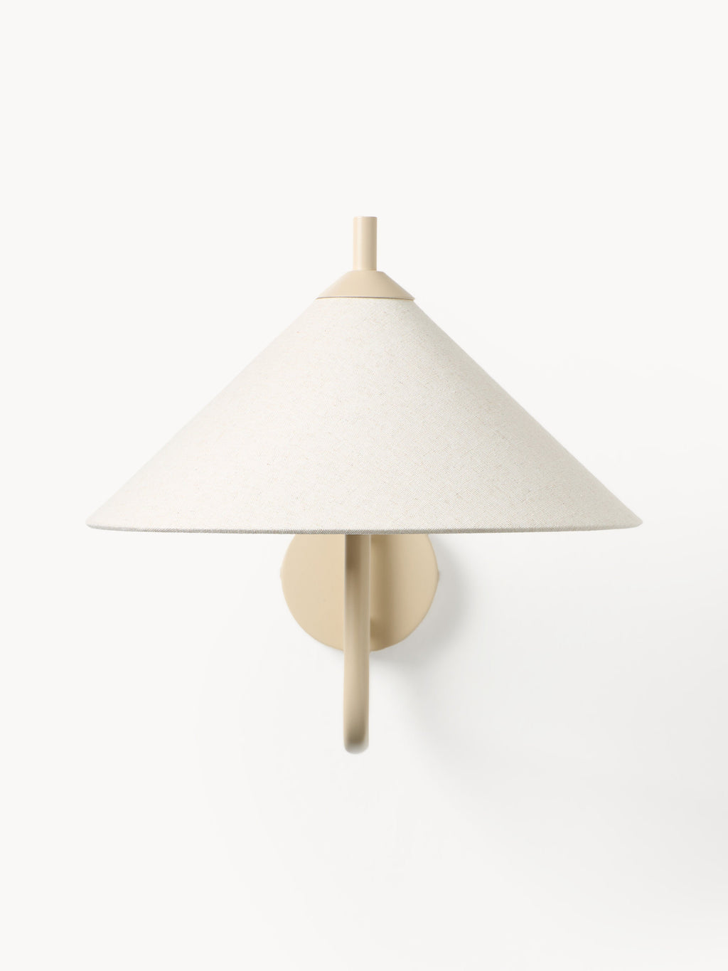 Grande applique murale Archer - Blanc cassé, beige