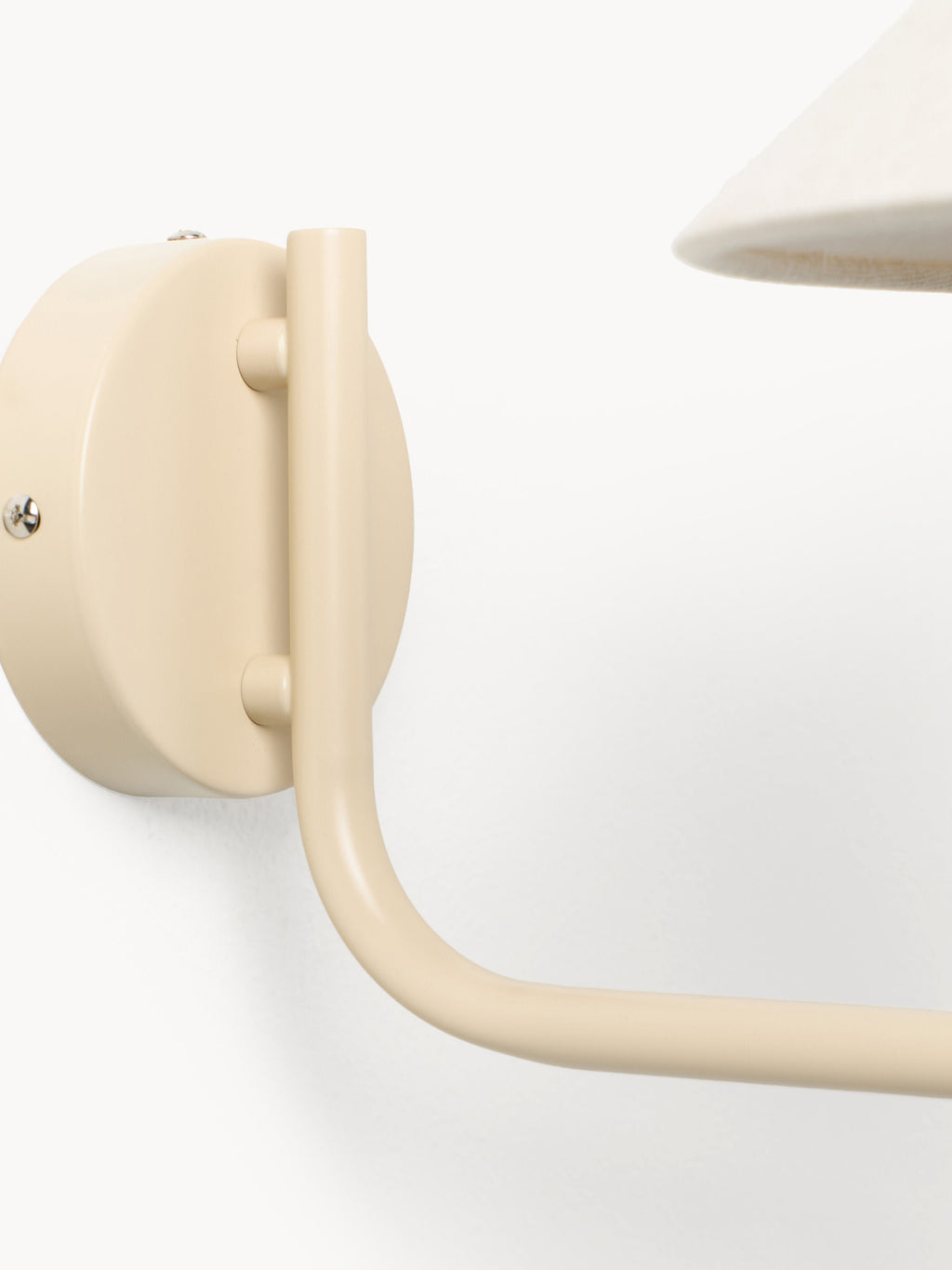 Grande applique murale Archer - Blanc cassé, beige