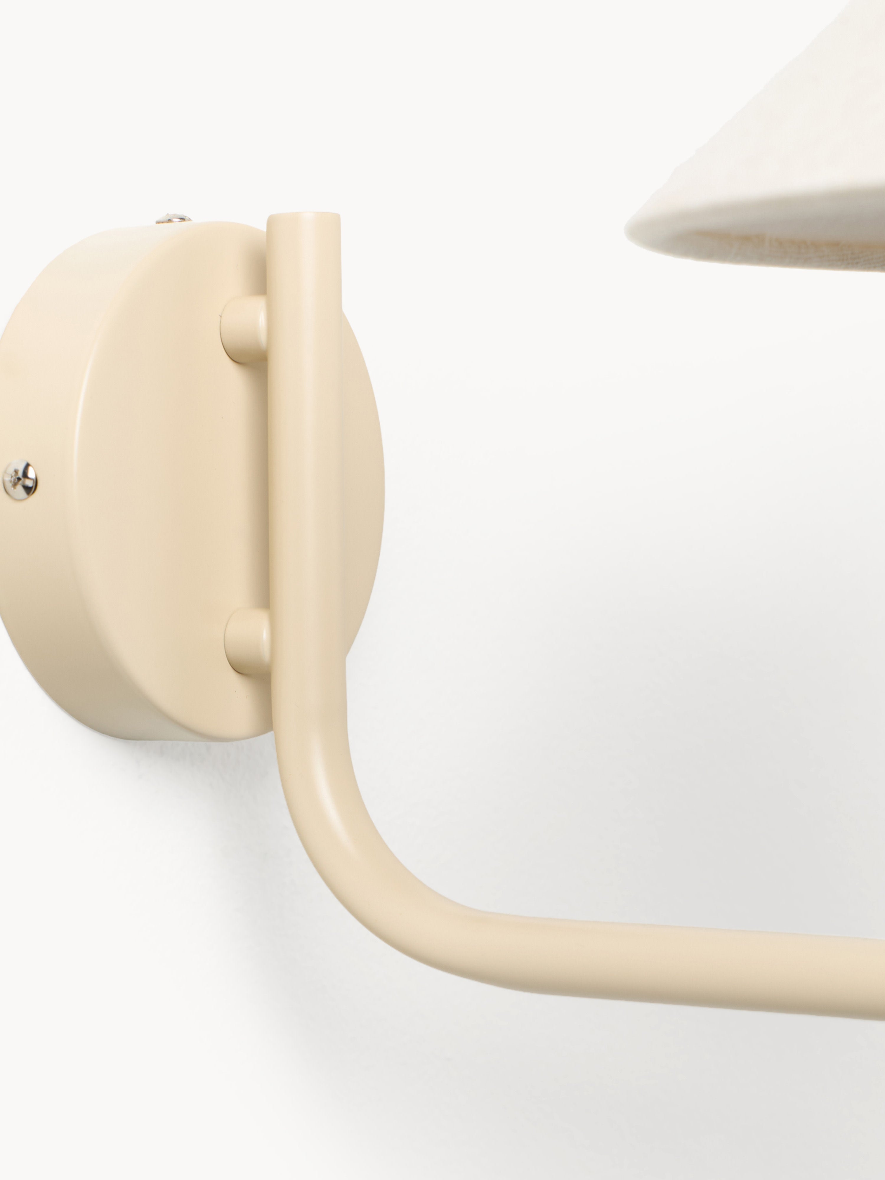 Grande applique murale Archer - Blanc cassé, beige