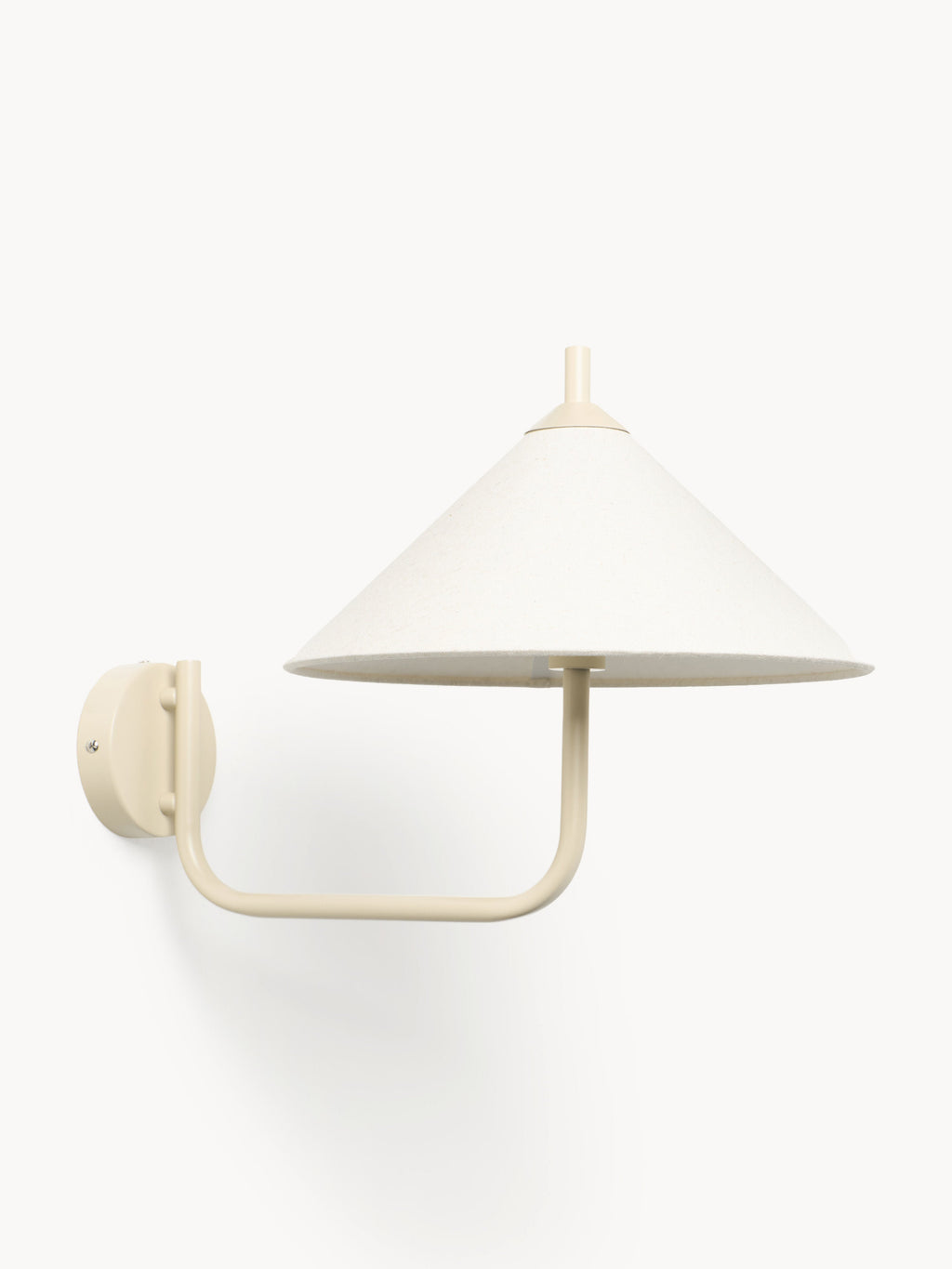 Grande applique murale Archer - Blanc cassé, beige