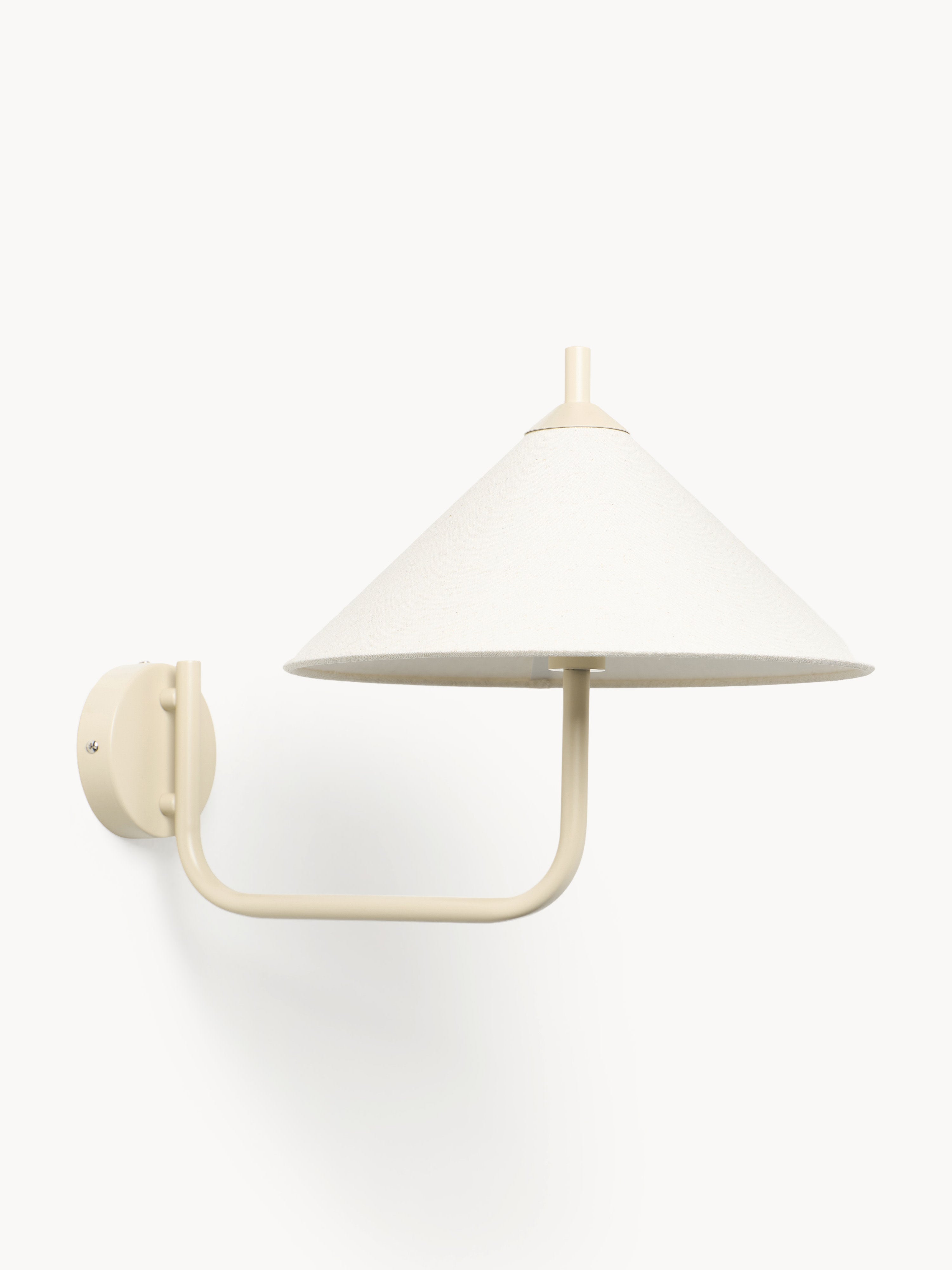 Grande applique murale Archer - Blanc cassé, beige