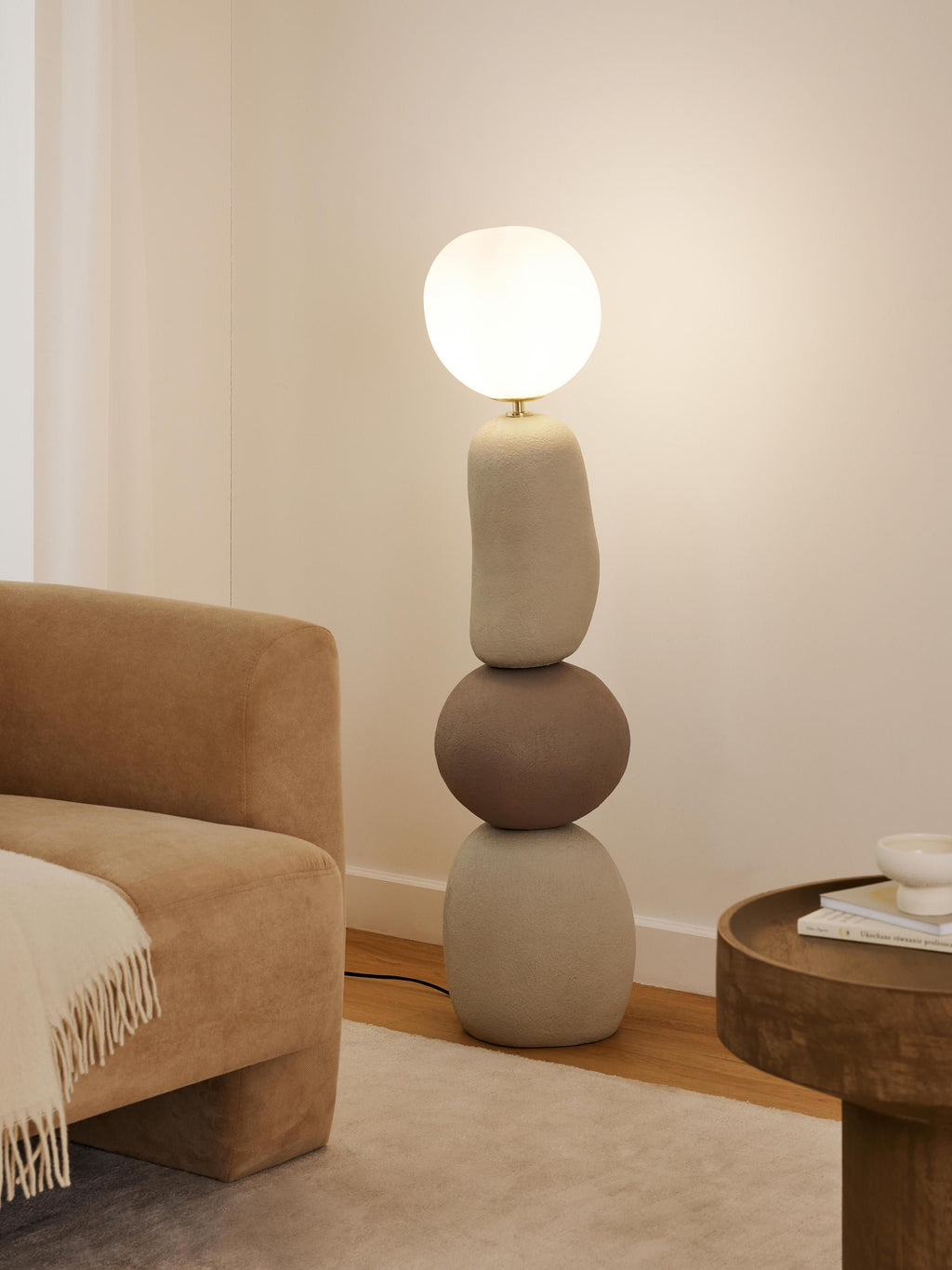 Lampadaire Ansel - Tons gris