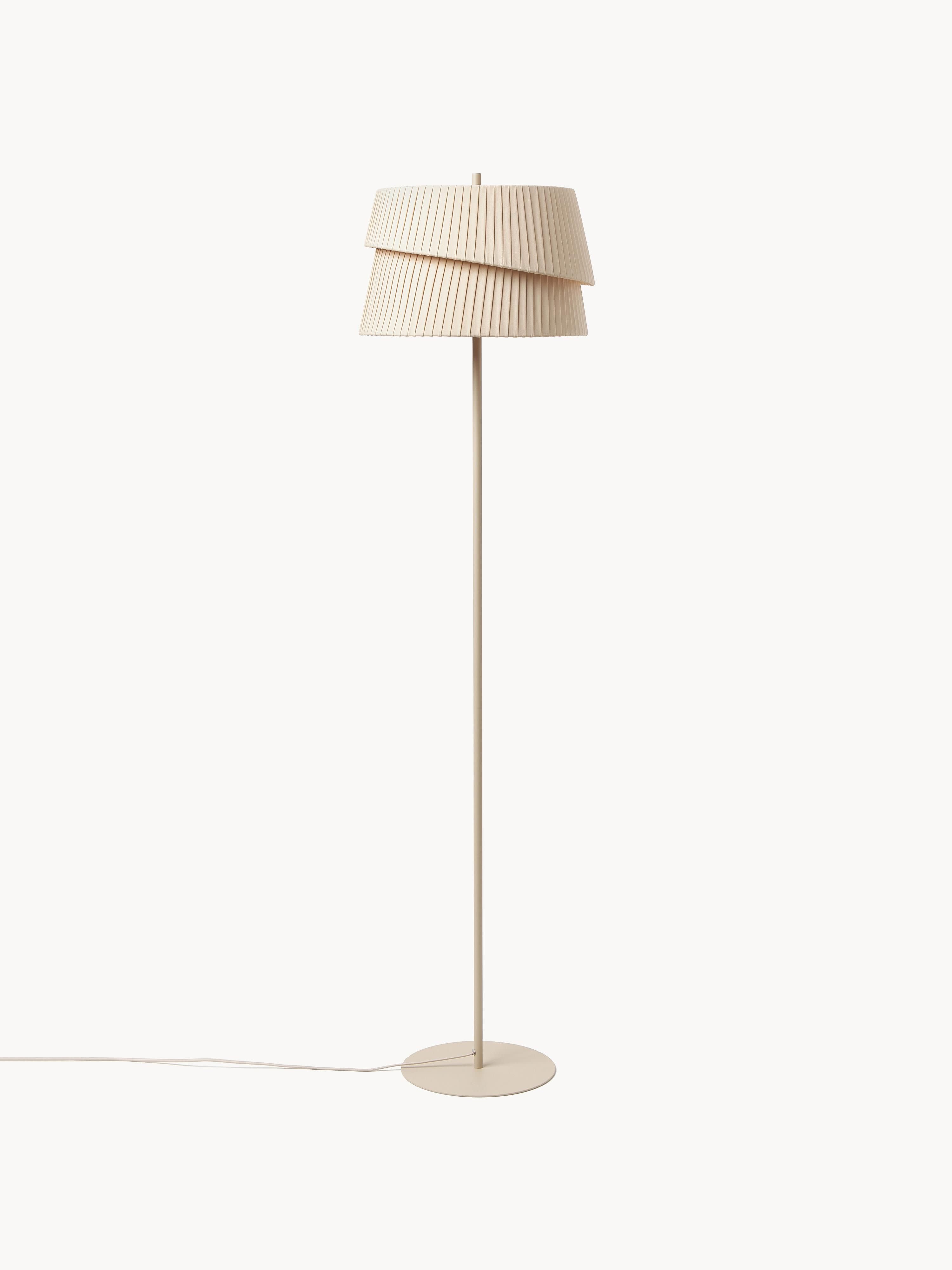 Lampadaire avec abat-jour asymétrique Elfrad - Beige
