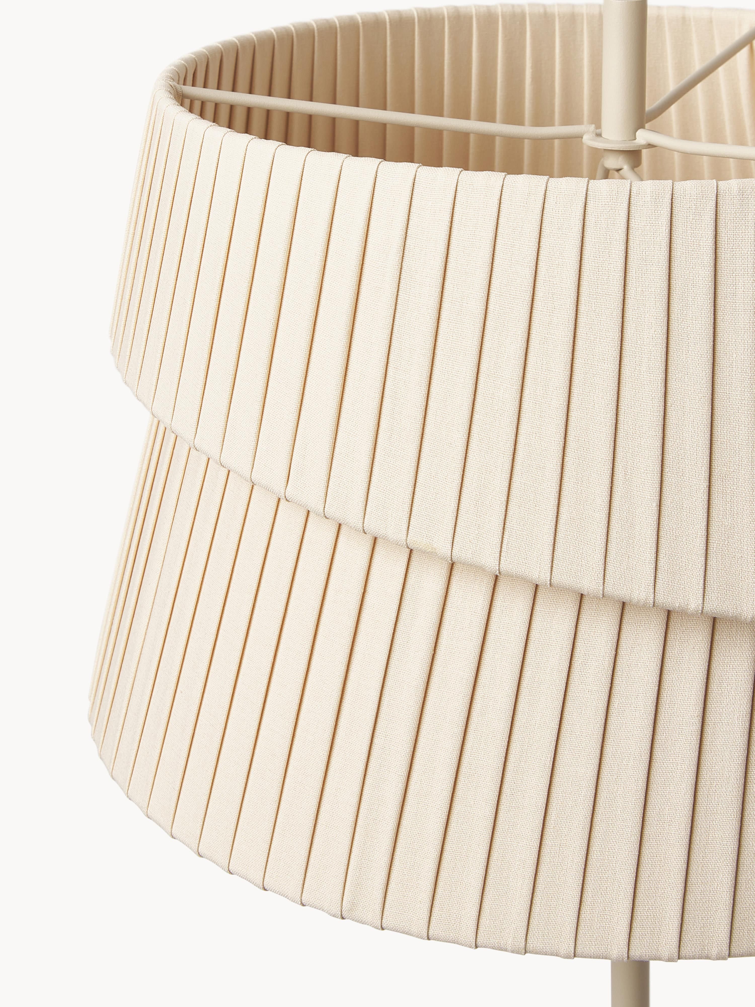 Lampadaire avec abat-jour asymétrique Elfrad - Beige