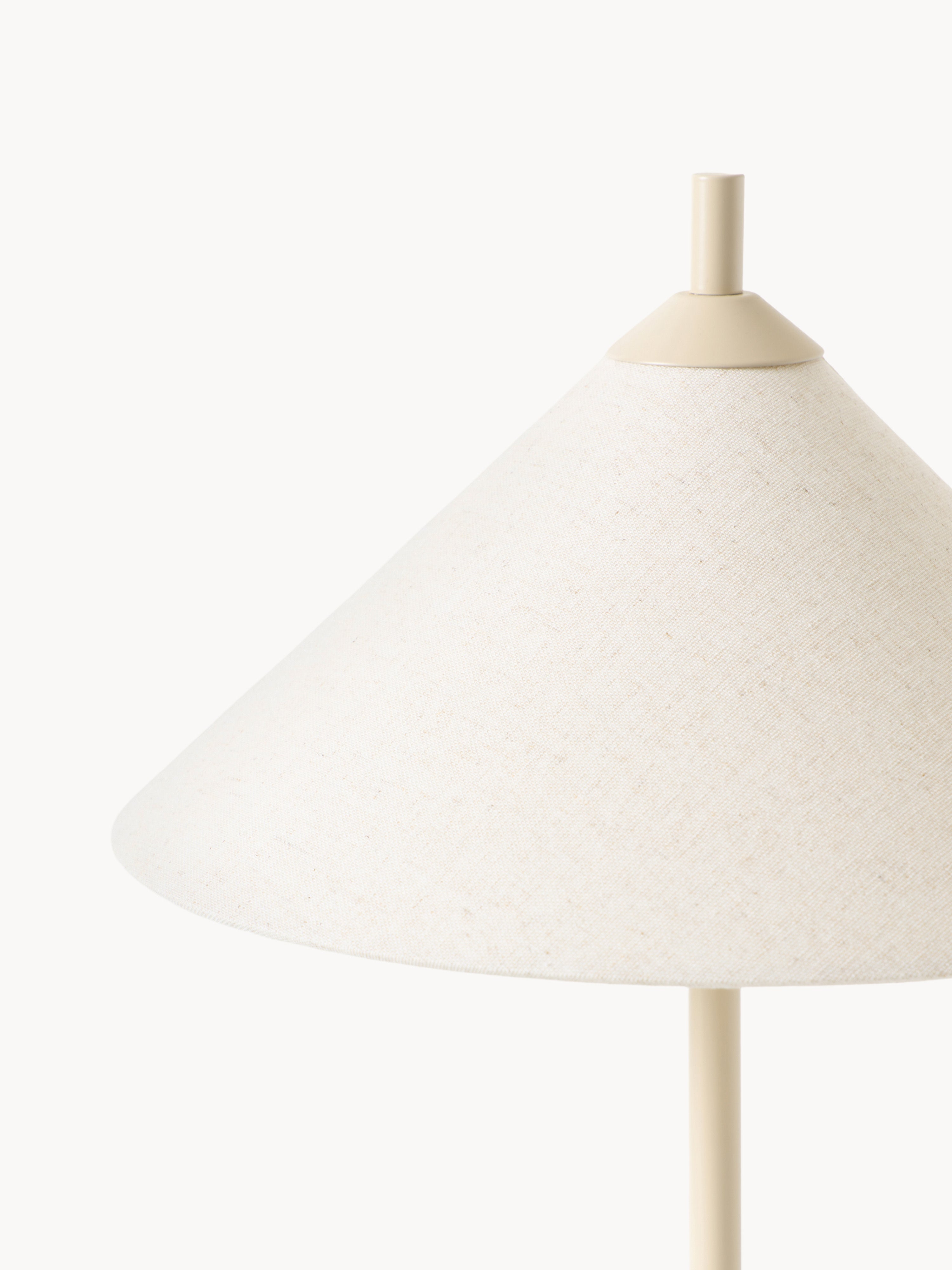 Lampe à poser avec pied en marbre Archer - Beige, marbré