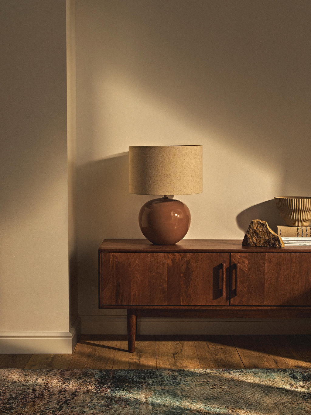 Lampe à poser en céramique Col - Nougat, beige clair