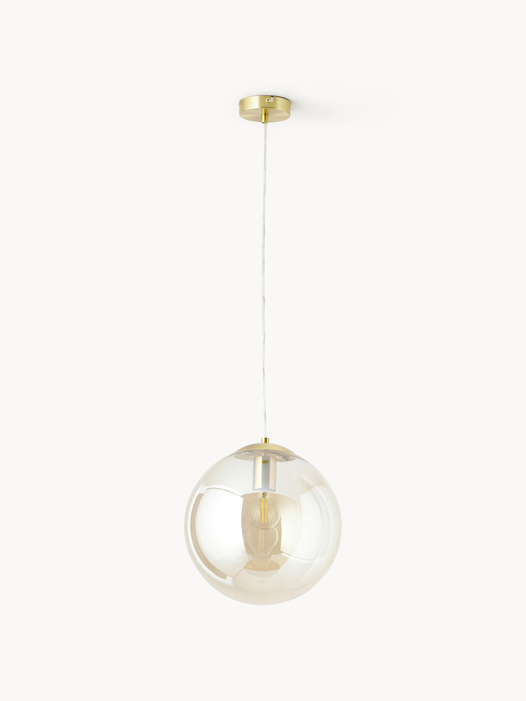 Suspension boule en verre Maddox - Doré