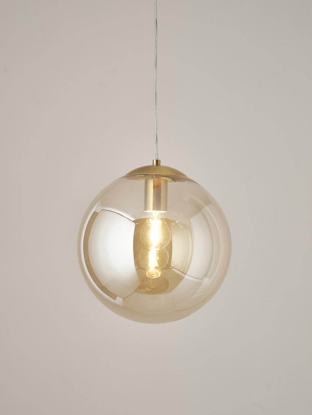 Suspension boule en verre Maddox - Doré