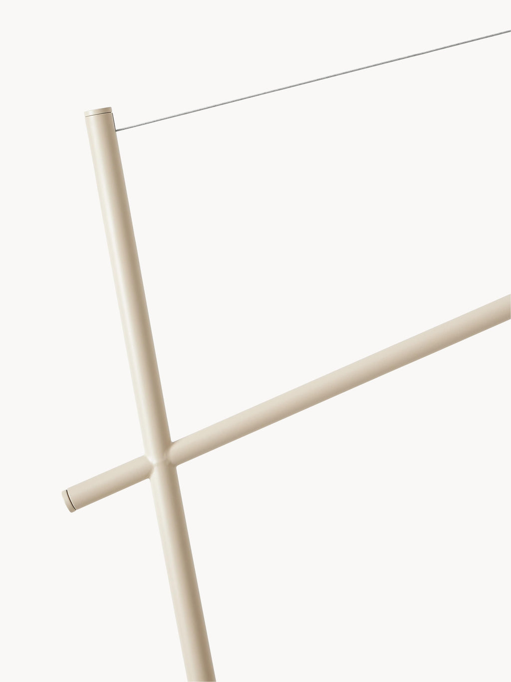 Grande liseuse avec pied en travertin Langston - Beige clair, travertin