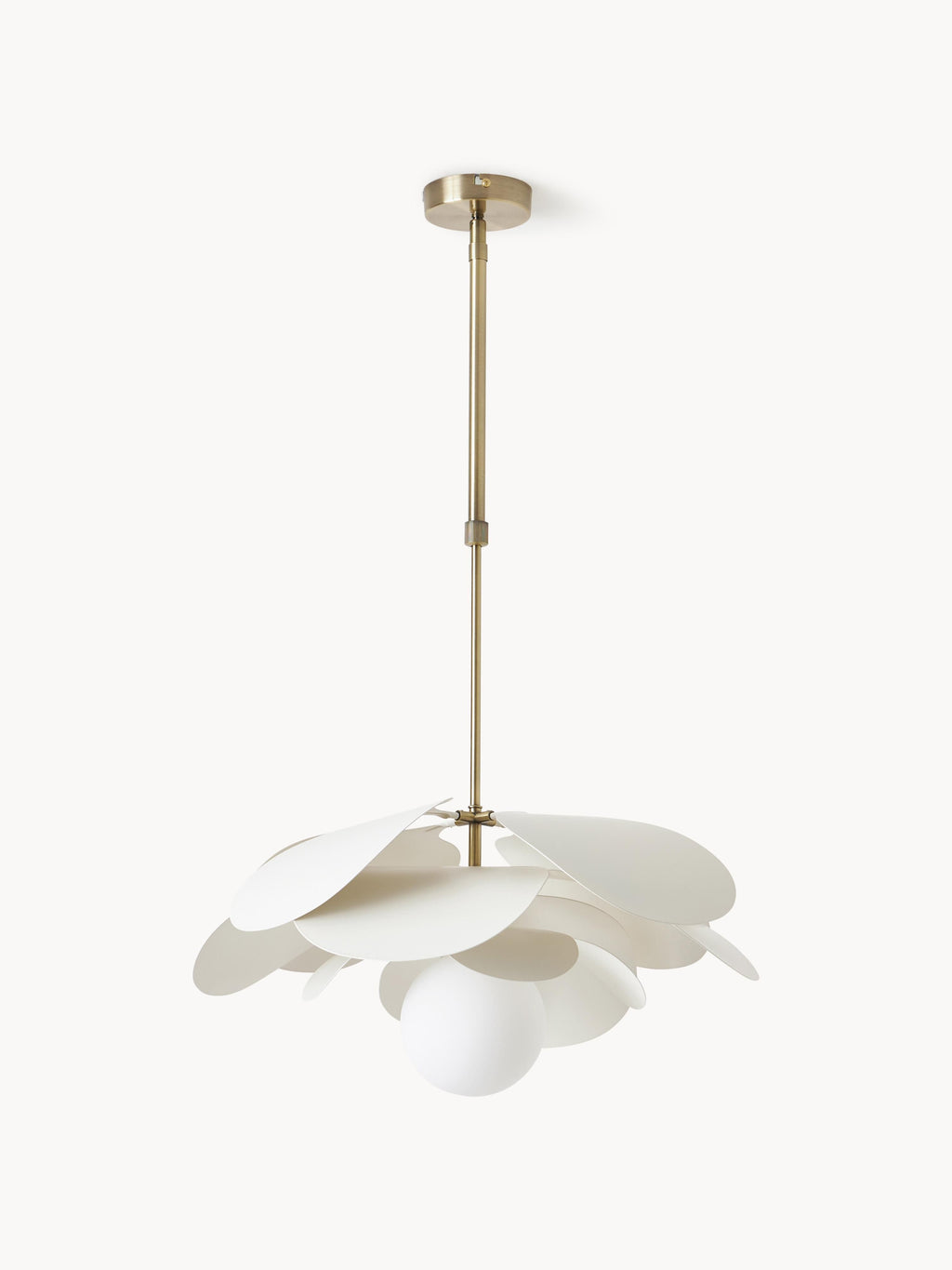 Suspension design Thorvard - Blanc cassé, doré