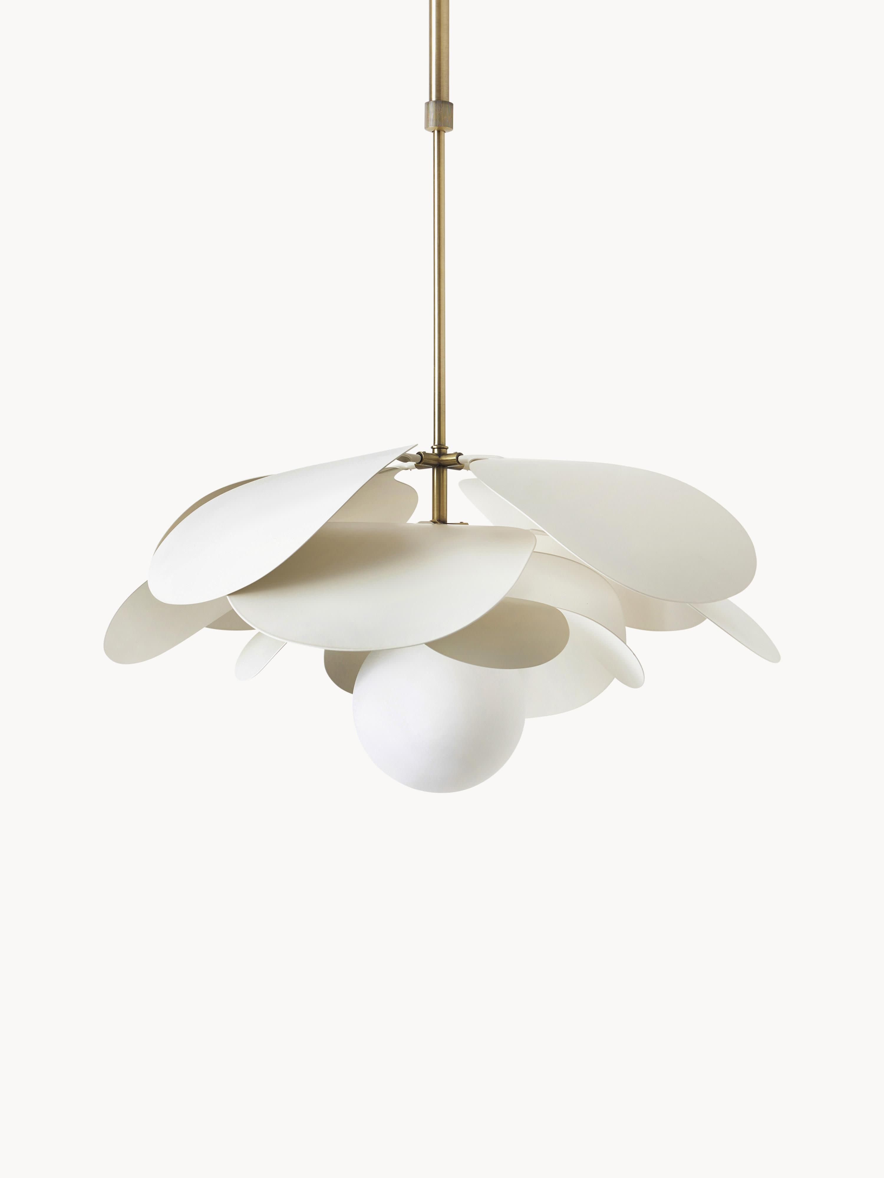 Suspension design Thorvard - Blanc cassé, doré